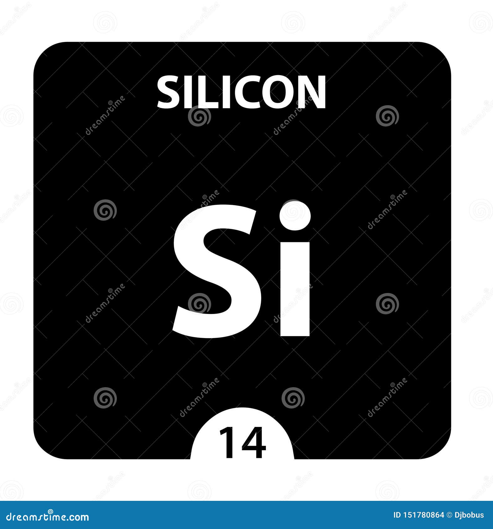 Silicon Chemical Silicon Sign with Atomic Number. Chemical 14 Element of Periodic Table Stock Illustration - of isolated, experiment: 151780864