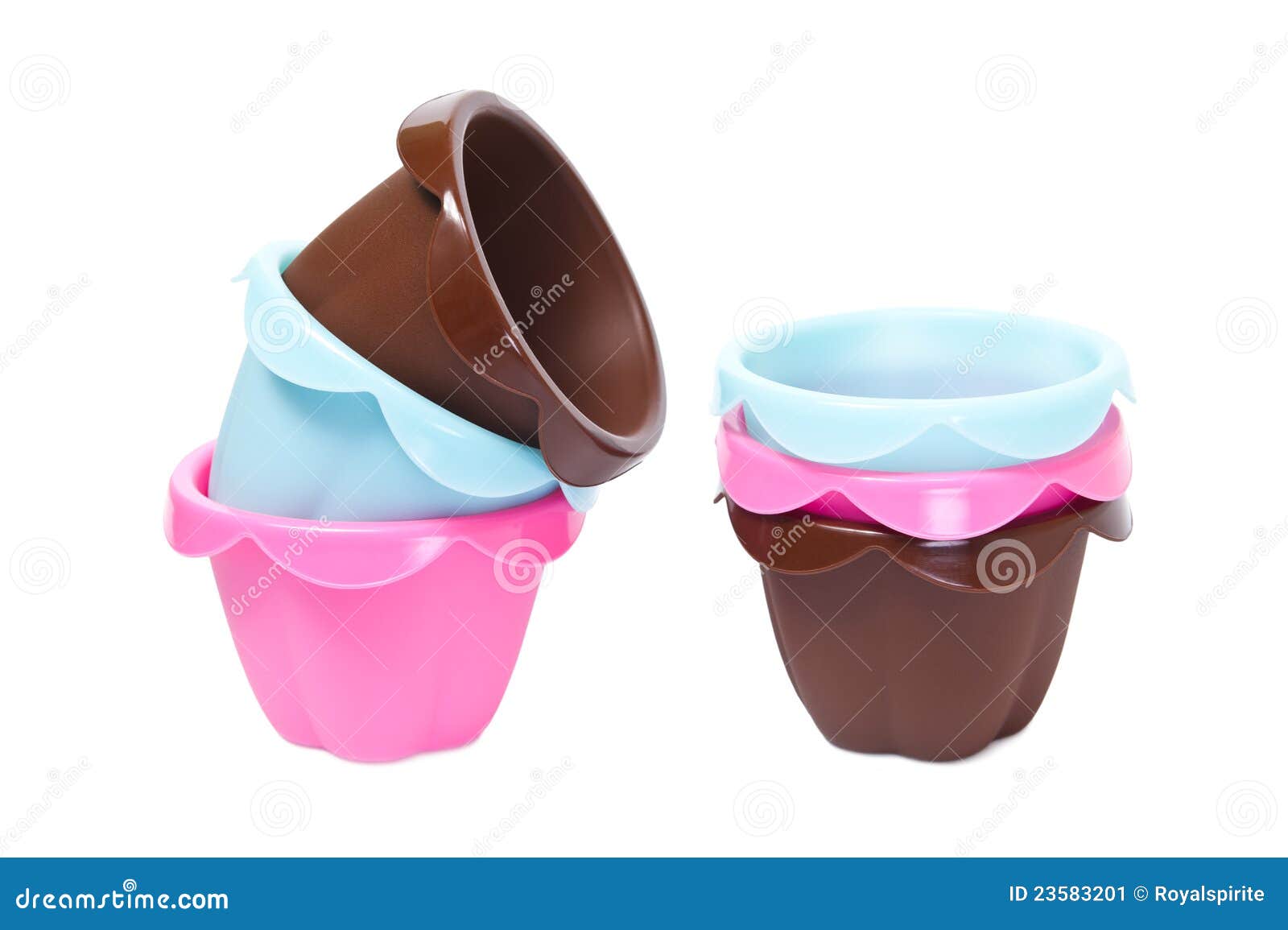 Silicone baking cups stock image. Image of brown, rose 23583201