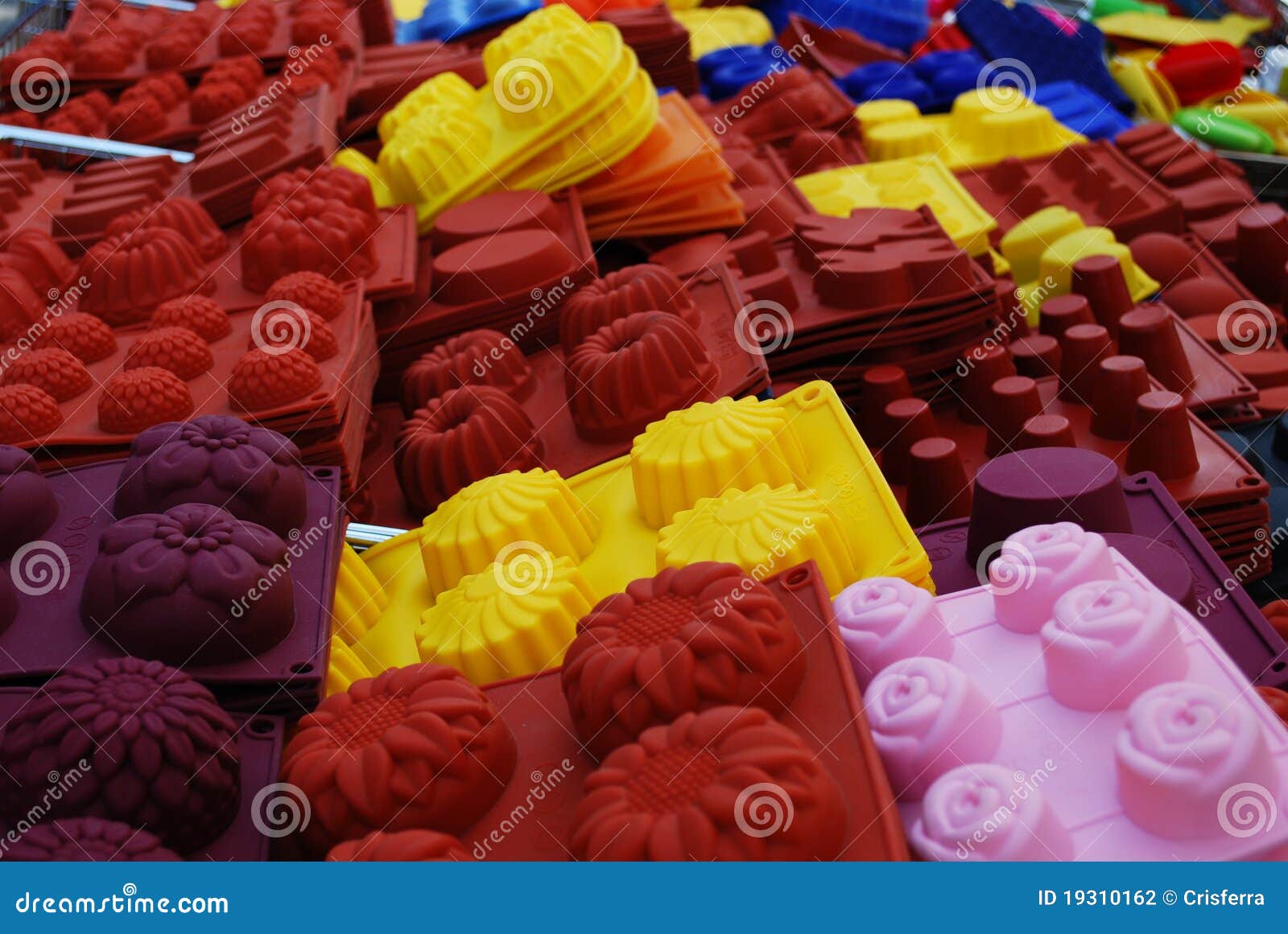 Silicone baking pans stock photo. Image of bowls, container - 19310162
