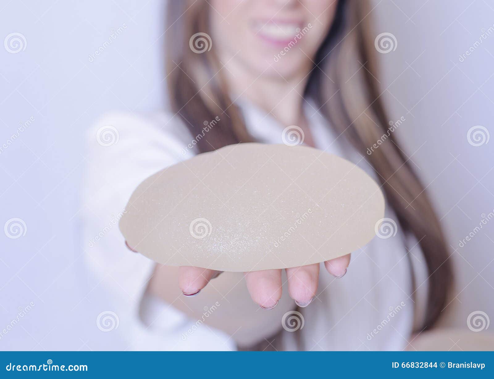 Woman breast implant cross section. - Royalty free image #15523515