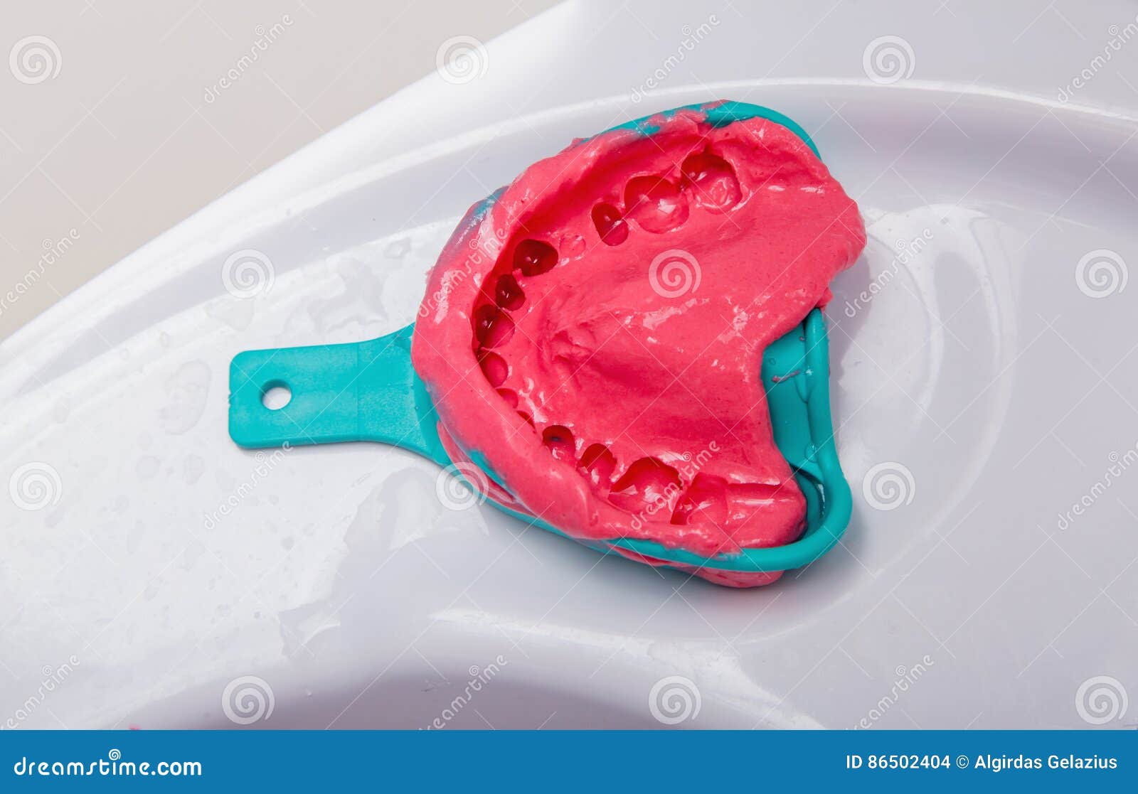Silicone dental imprint stock photo. Image of medical 86502404