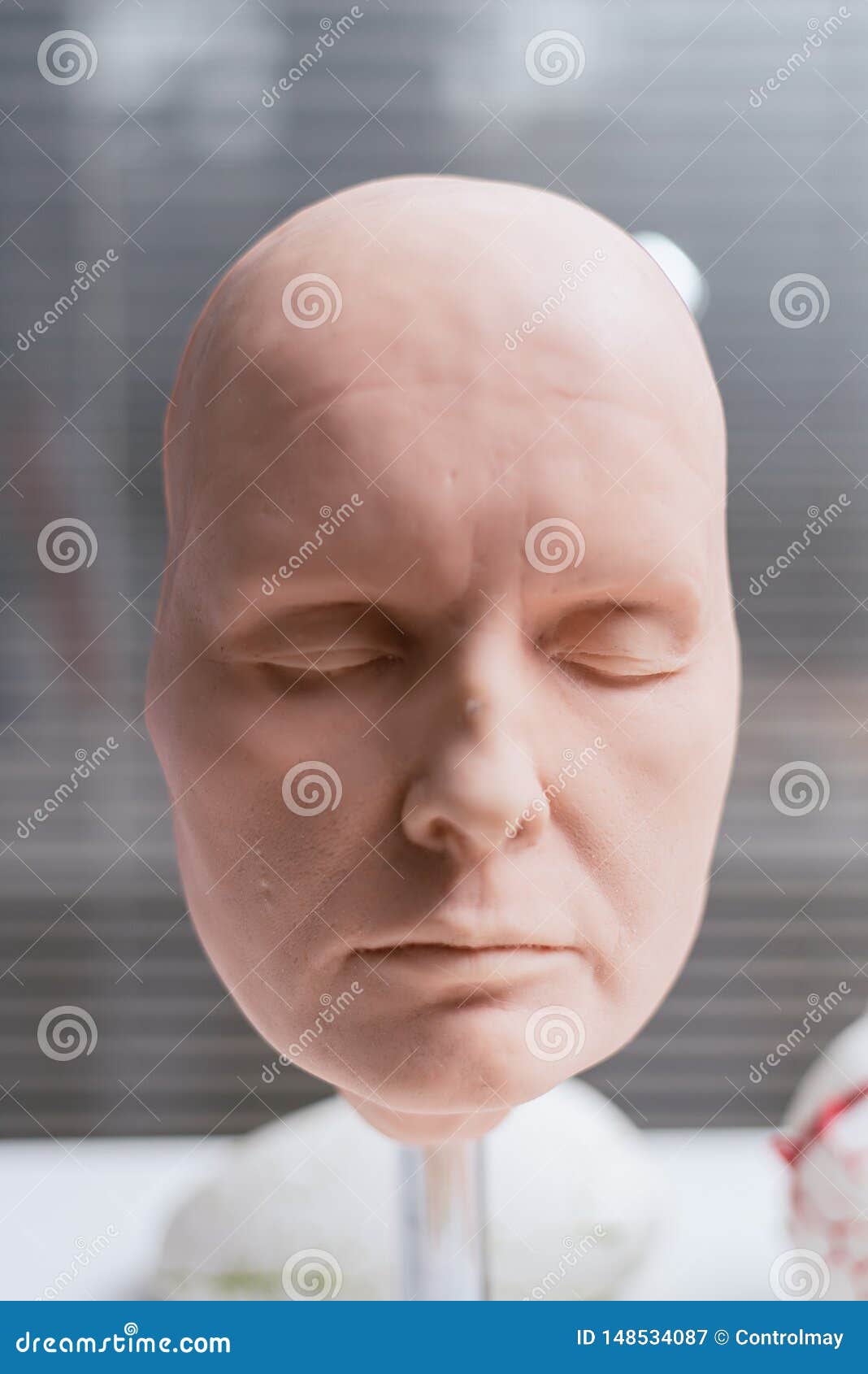 Silicone Face for Training Cosmetological Injections of Botulinum Toxin