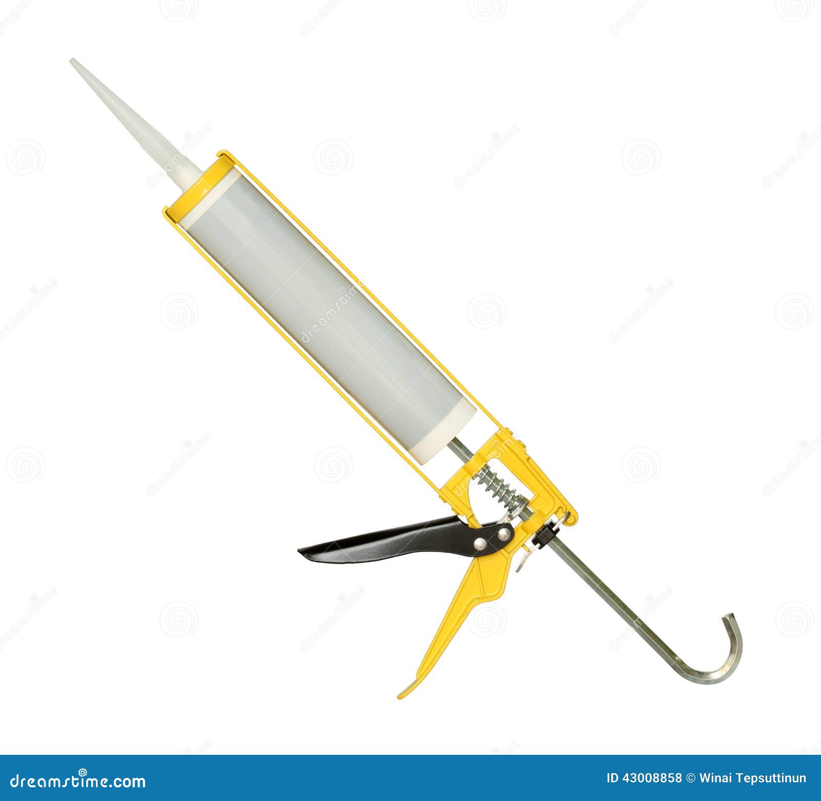 Silicone glue gun stock photo. Image of work, silicone 43008858