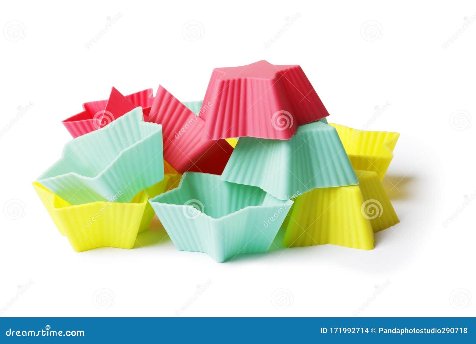 Silicone Mold for Baking on a White Background. Culinary Accessories of