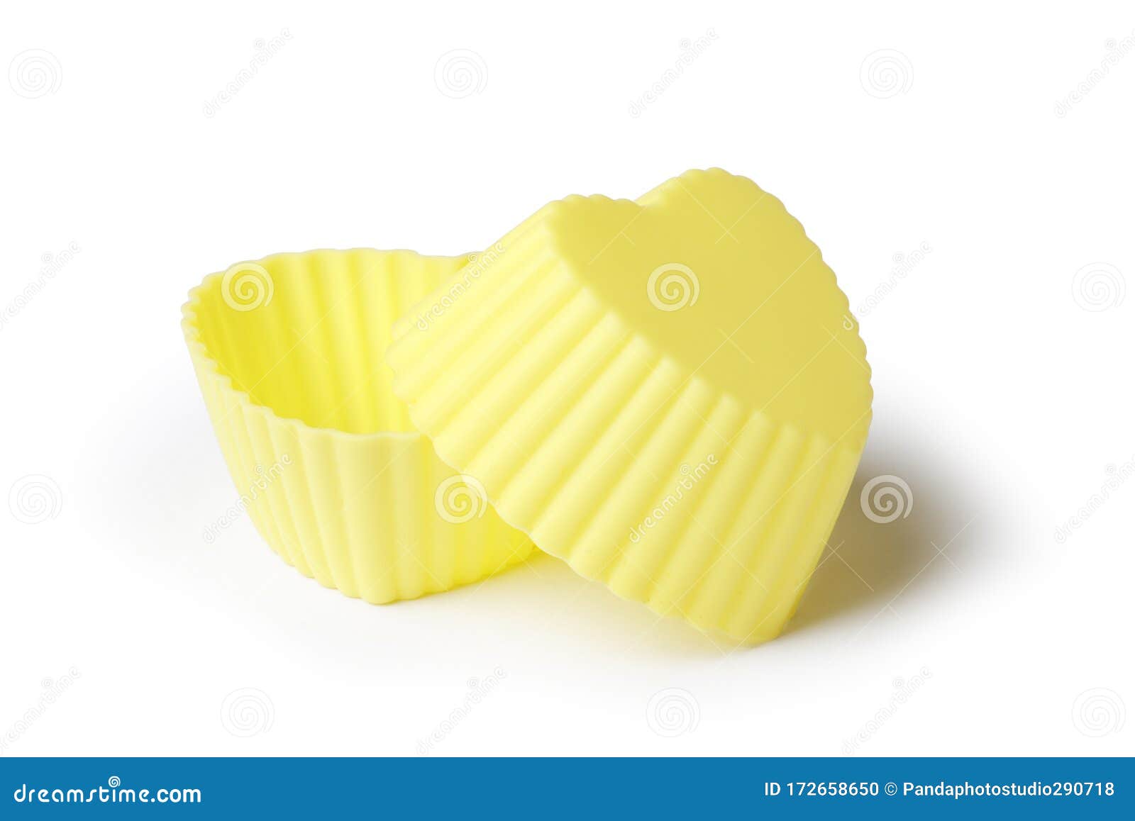 Silicone Mold for Baking on a White Background. Culinary Accessories of