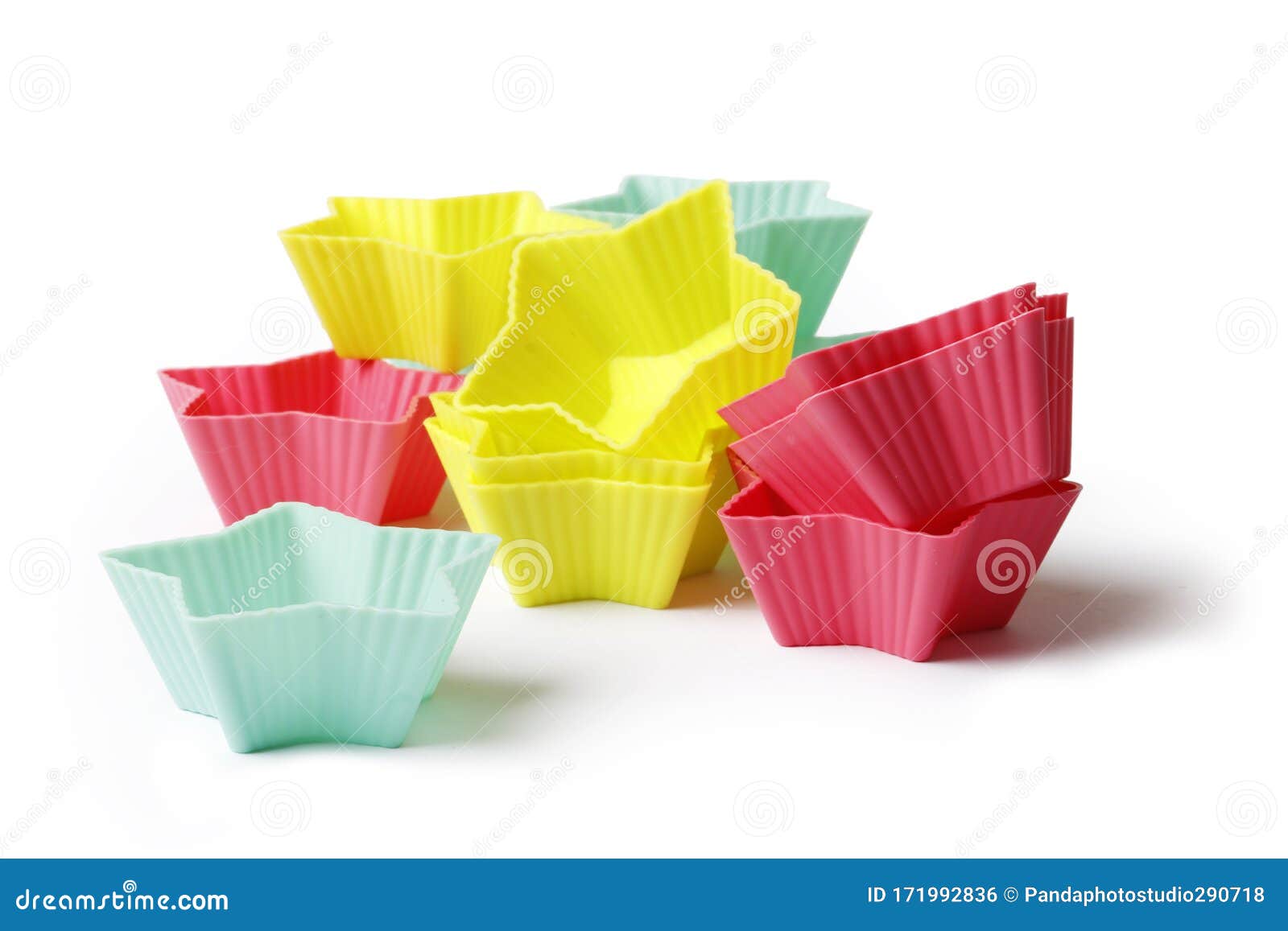 Silicone Mold for Baking on a White Background. Culinary Accessories of