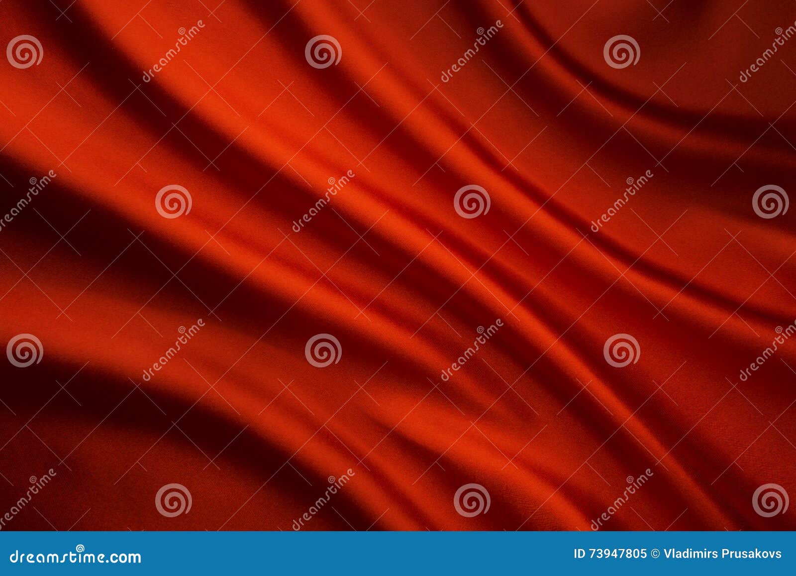 silk fabric wave background, abstract red satin cloth texture
