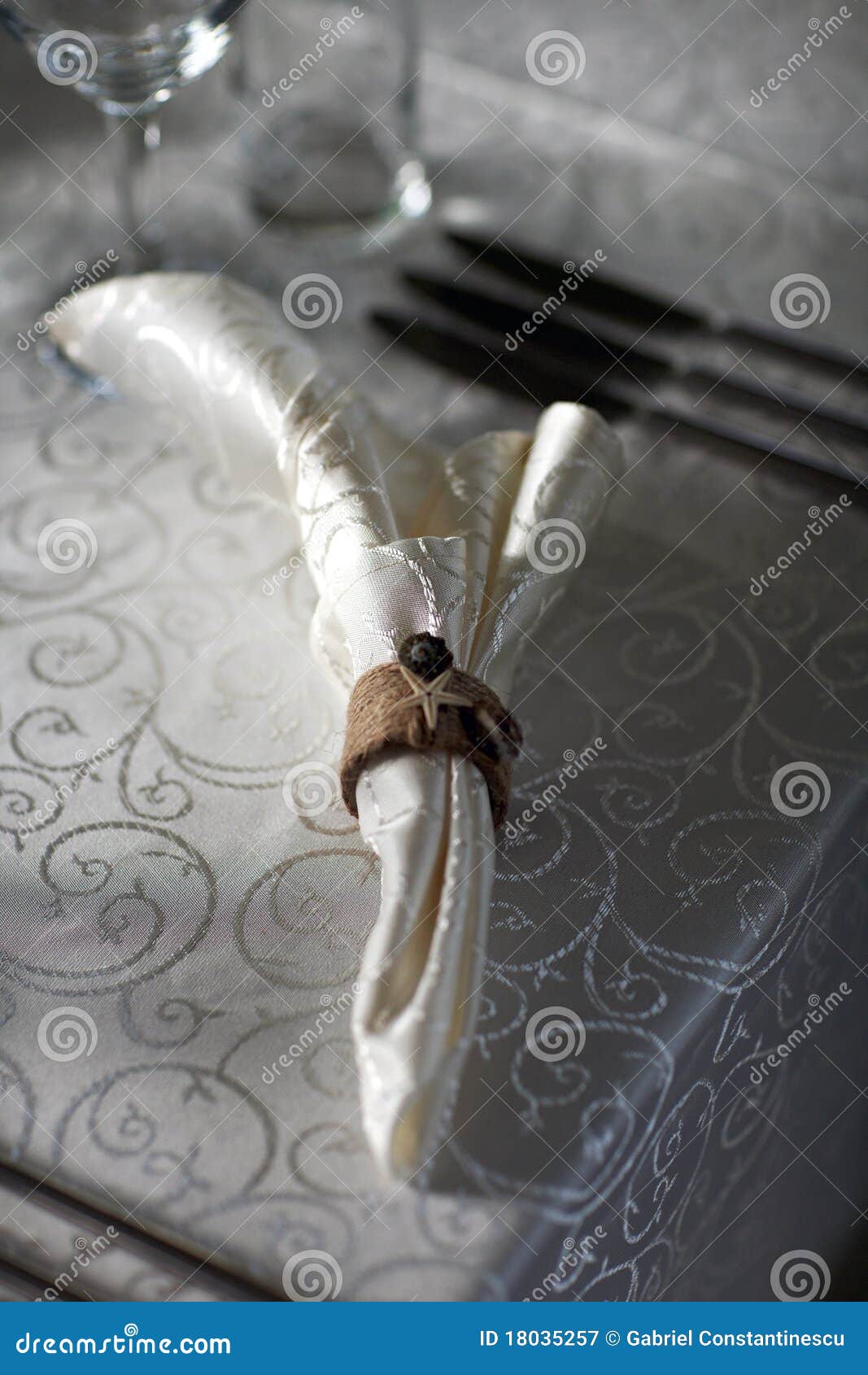 Silk napkin stock image. Image of celebration, fine, dinner 18035257