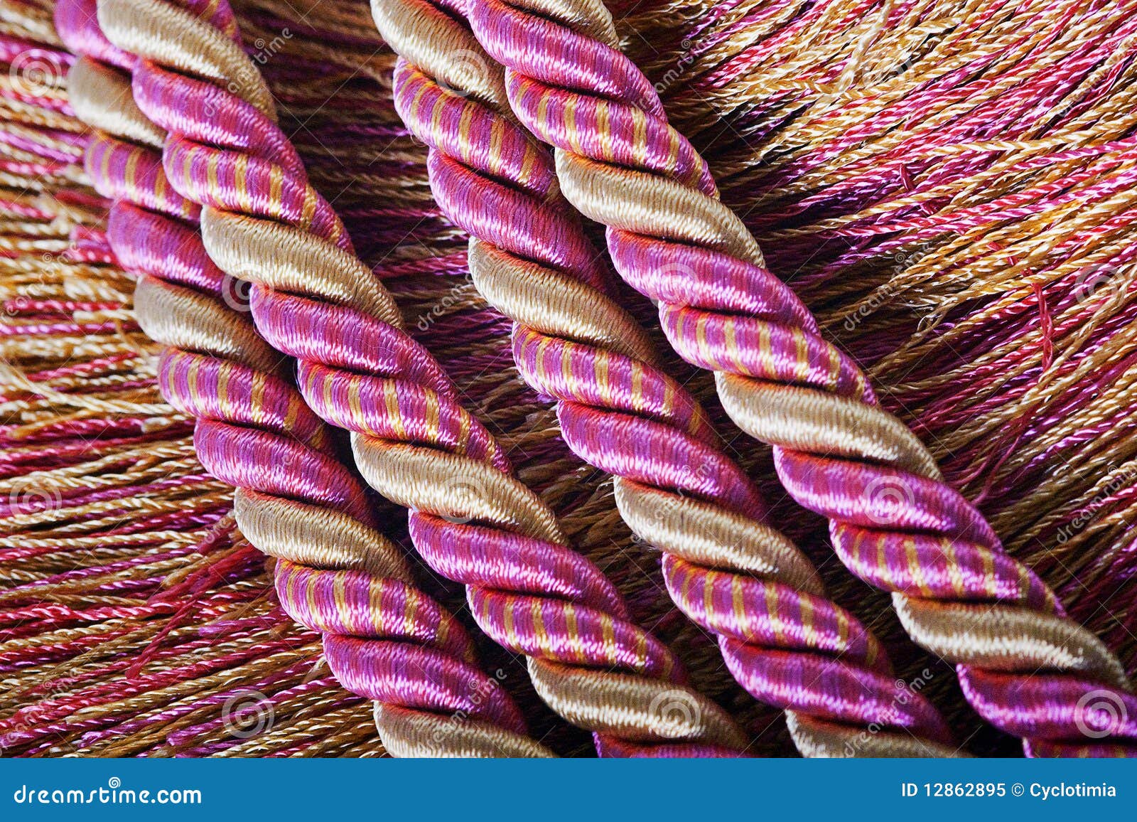 Silk ropes stock image. Image of rope, knitting, yellow 12862895