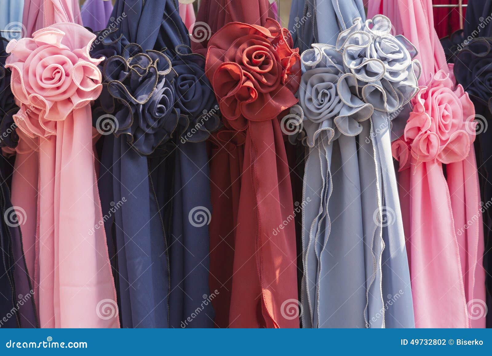Silk roses stock photo. Image of textile, present, gentle 49732802