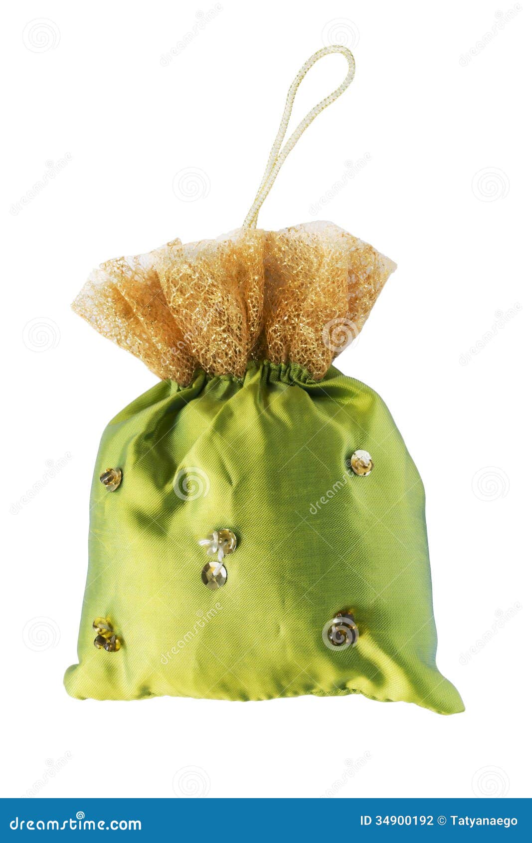 Silk sachet bag stock photo. Image of paillettes, aroma 34900192