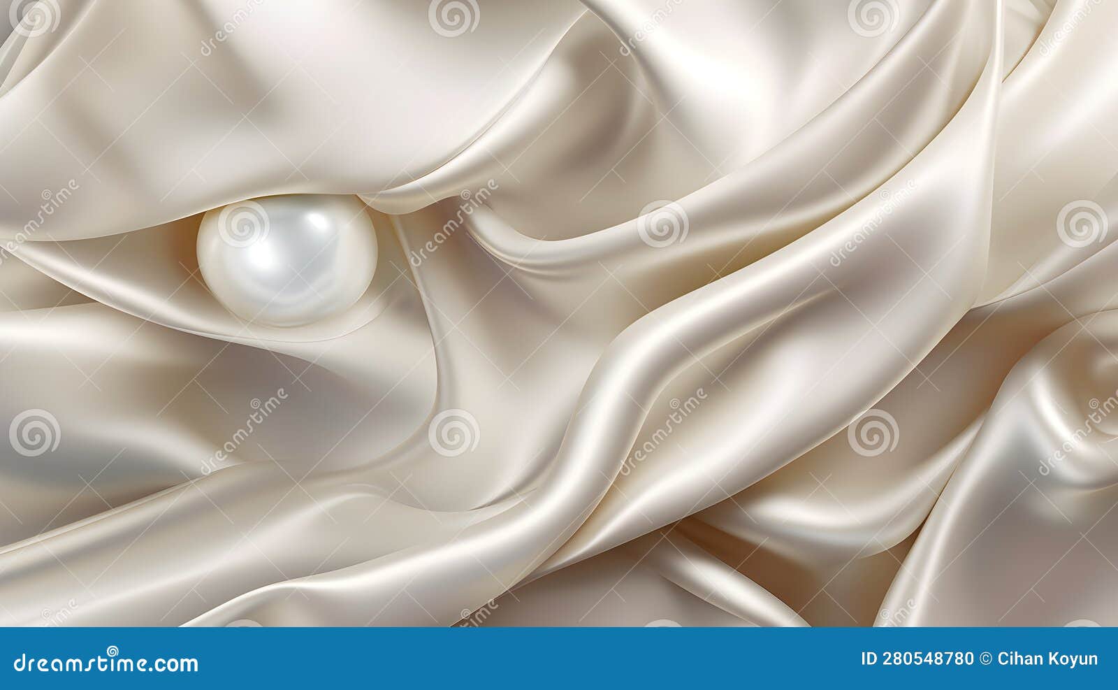 silk symphony with foil pearlescence, luxurious pearl background