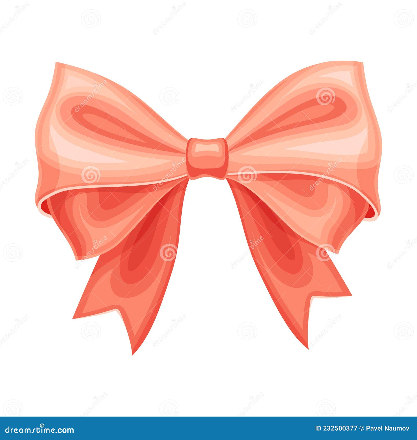 Silk Wedding Ribbon Bow Isolated on White Background Closeup Vector  Illustration Stock Vector - Illustration of festive, tape: 232500377