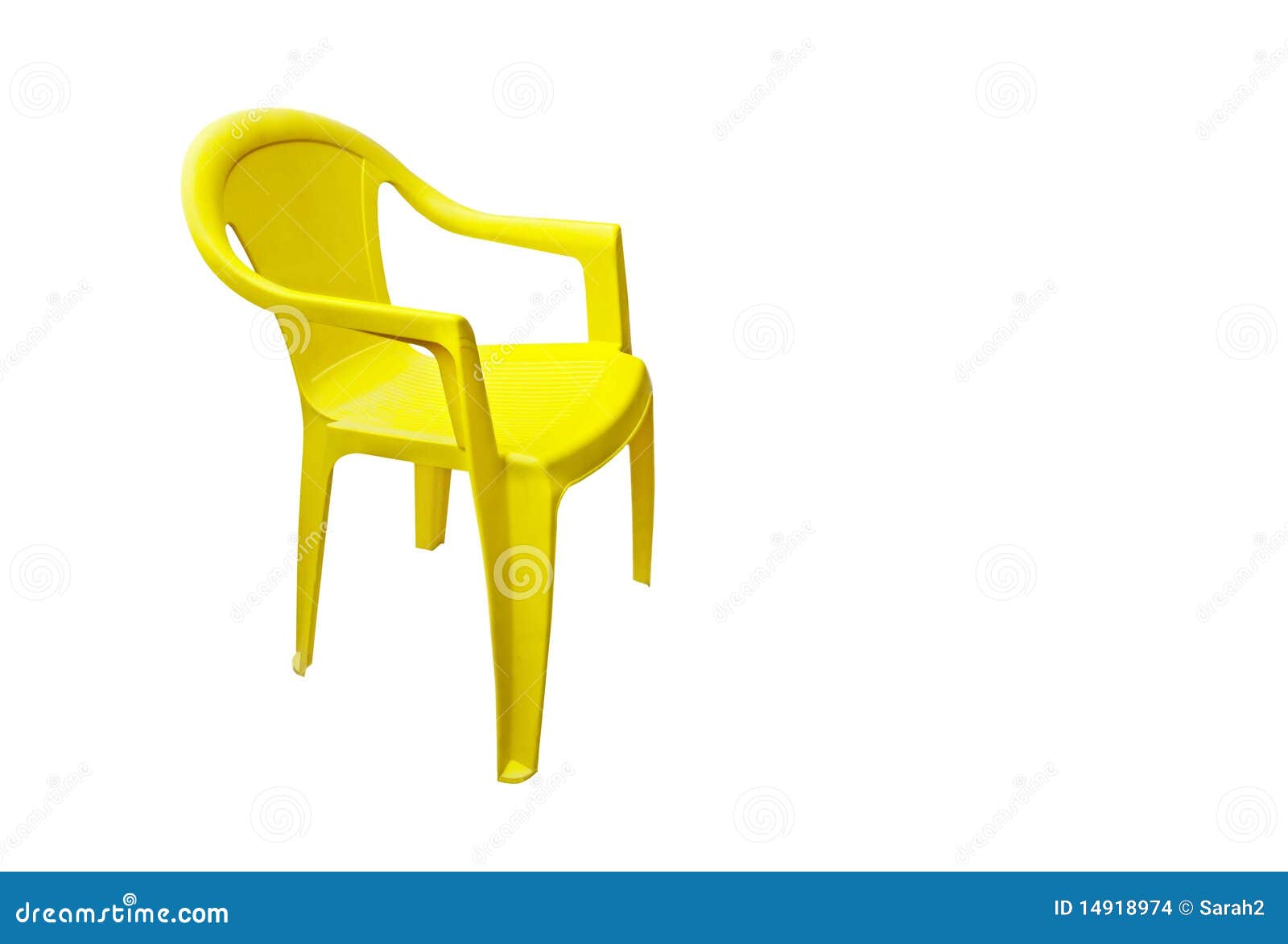 Silla De Jardín Plástica Amarilla Stock de ilustración Ilustración de