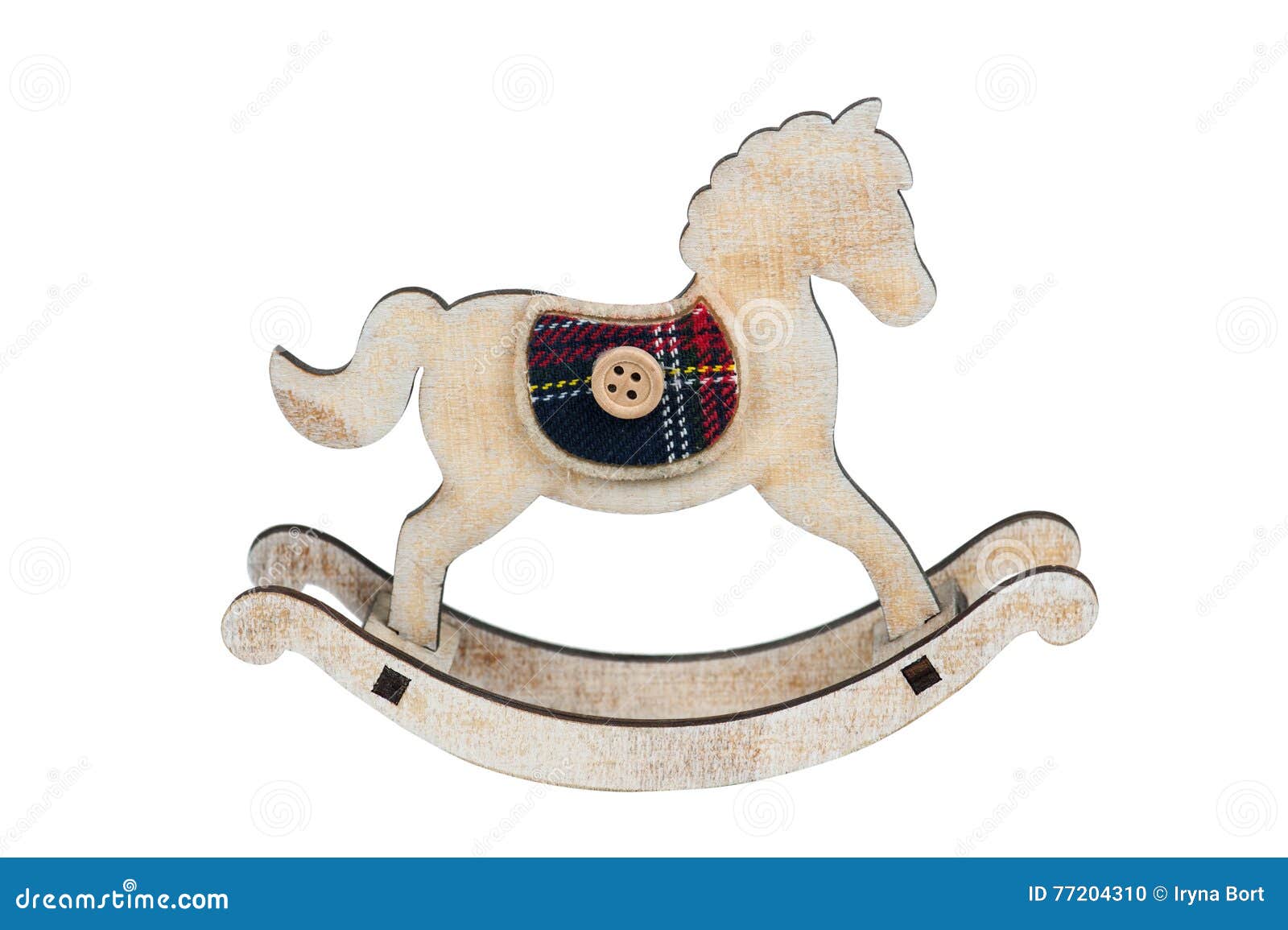 caballito mecedora de madera