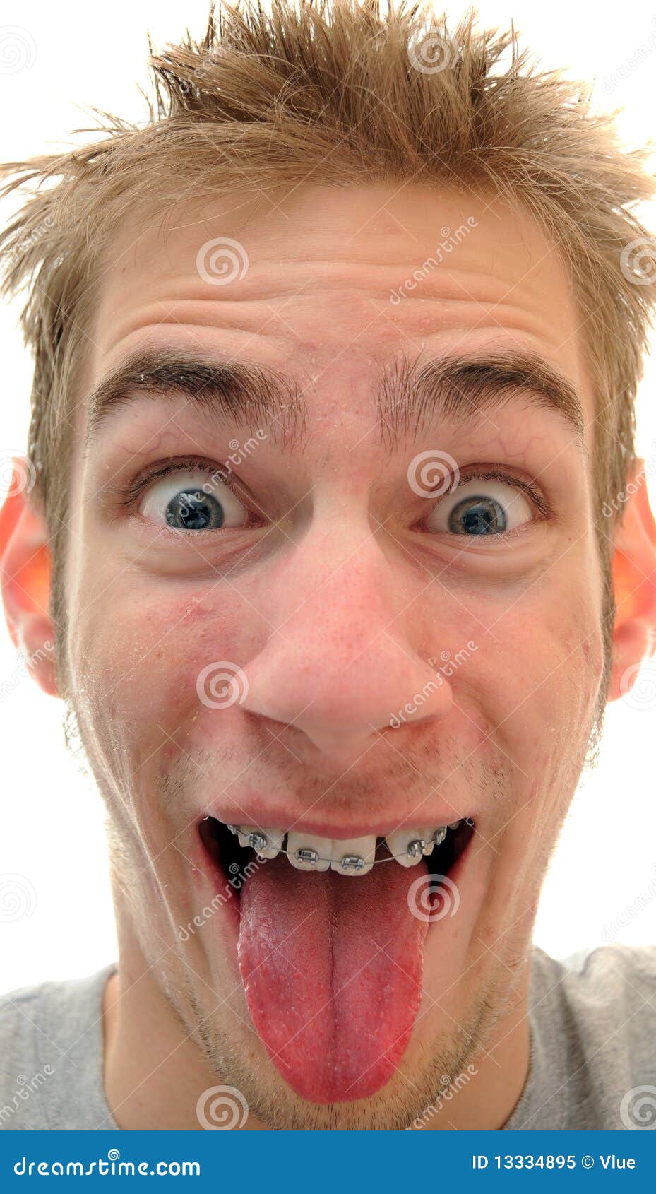 Silly Man Sticking Tongue Out Royalty Free Stock Photo - Image: 13334895