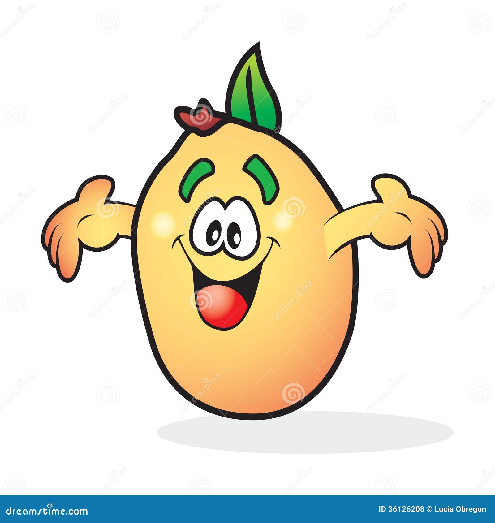 Silly Smiling Peach Stock Illustration Illustration Of Sweet 36126208