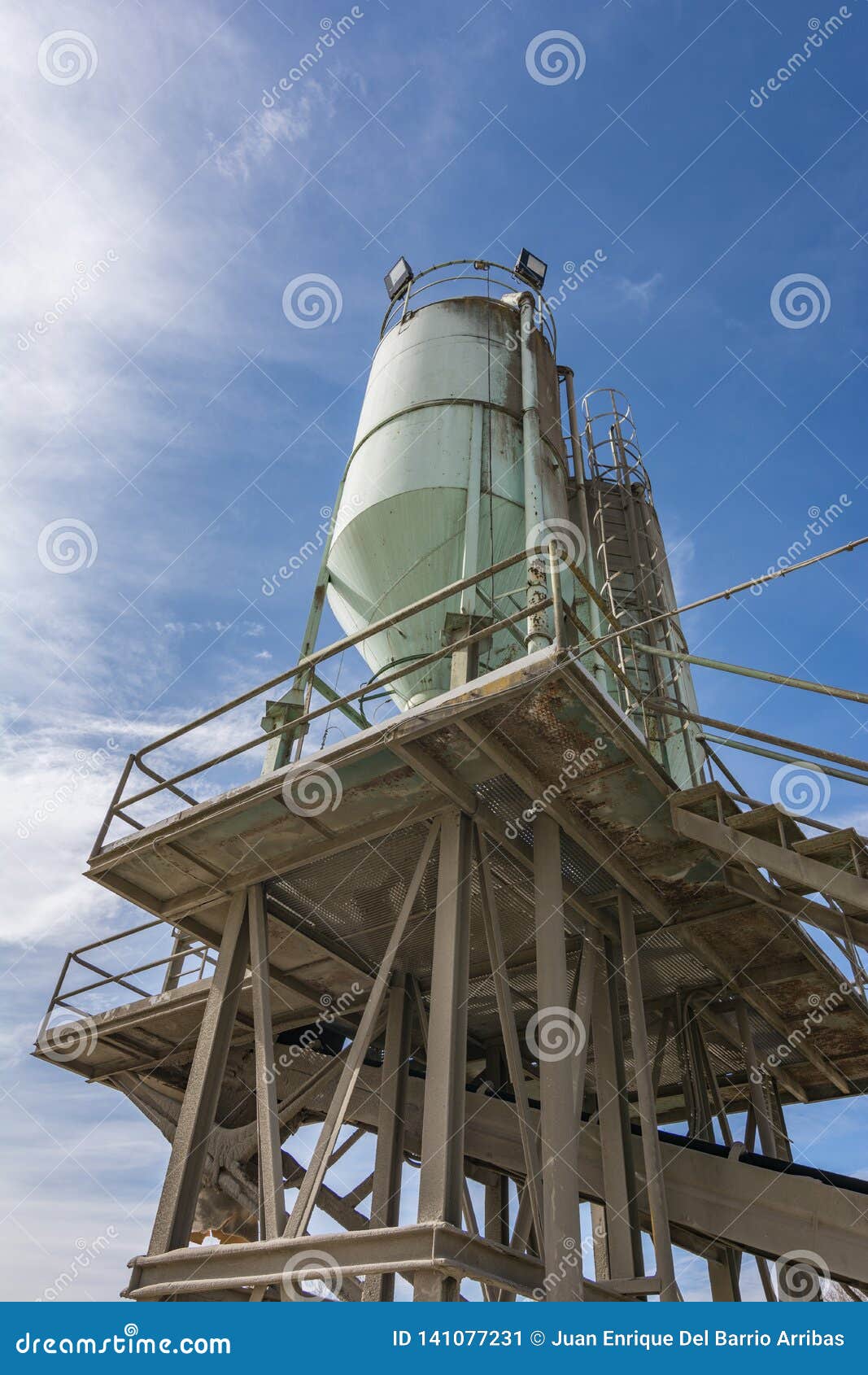 Silo Store in a Stone Processing Plant Stock Image Image of metal, material 141077231