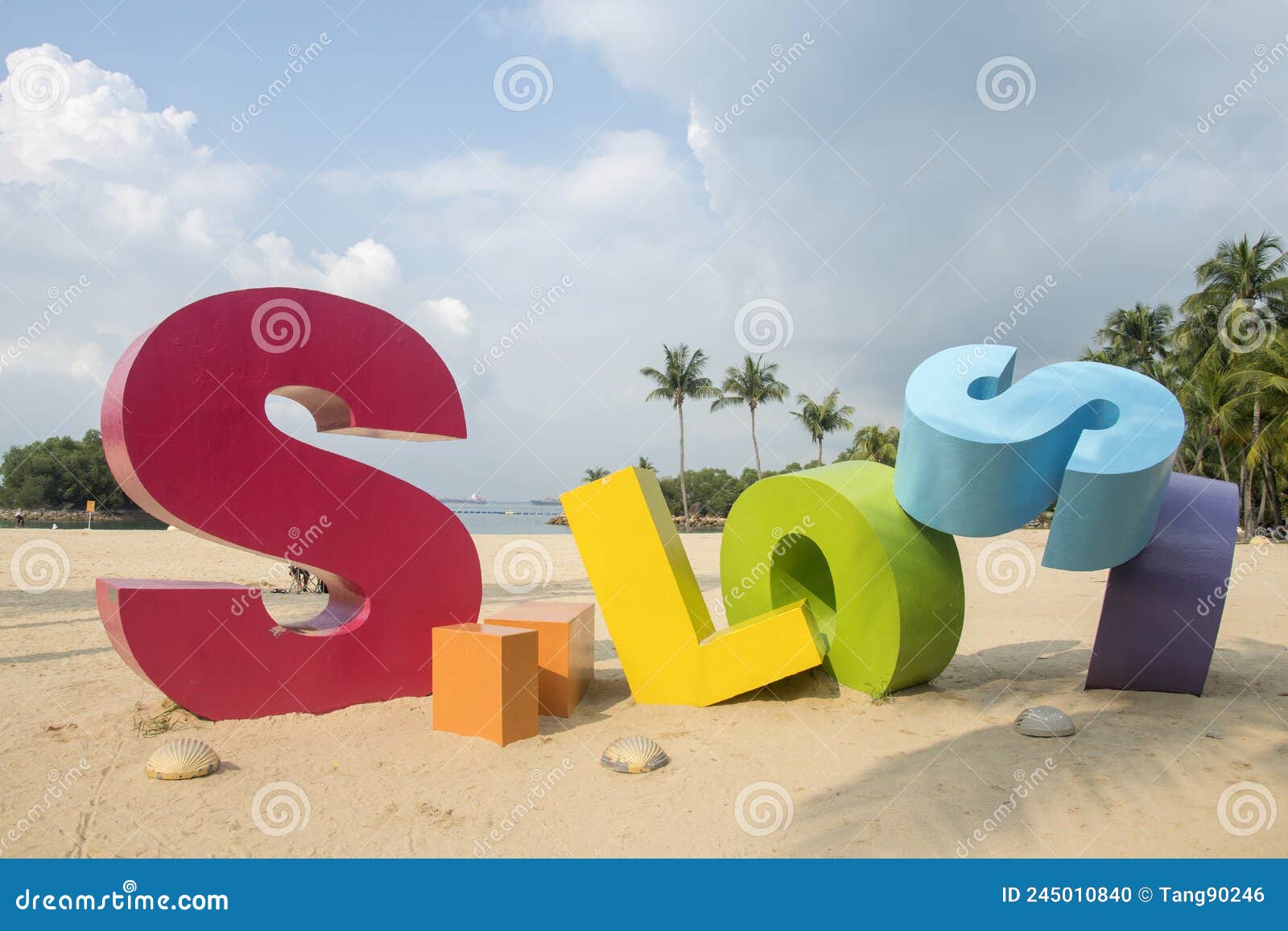 Siloso Signage At The Beach Of Siloso Sentosa Singapore Editorial Image ...