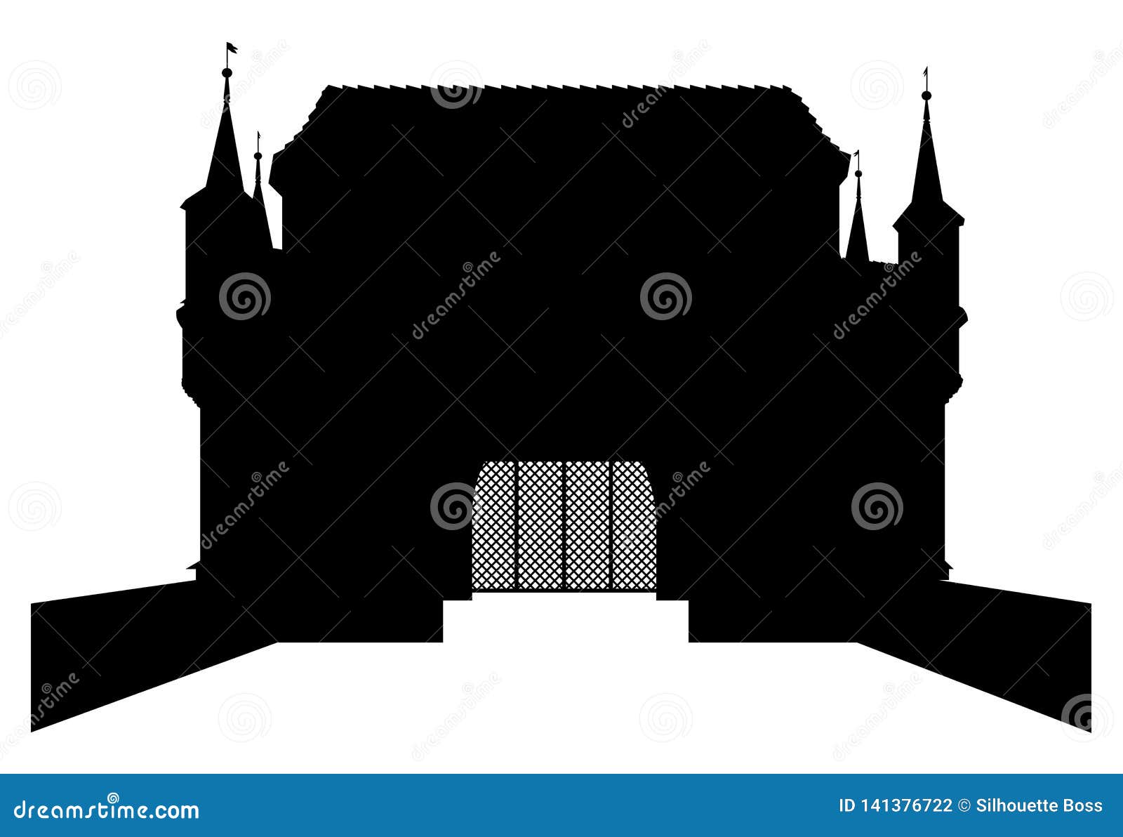 Silueta De La Iglesia De St Adalbert St Wojciech En Krakow El W Cracovia De Kraka Stock De Ilustracion Ilustracion De Templo Ciudad