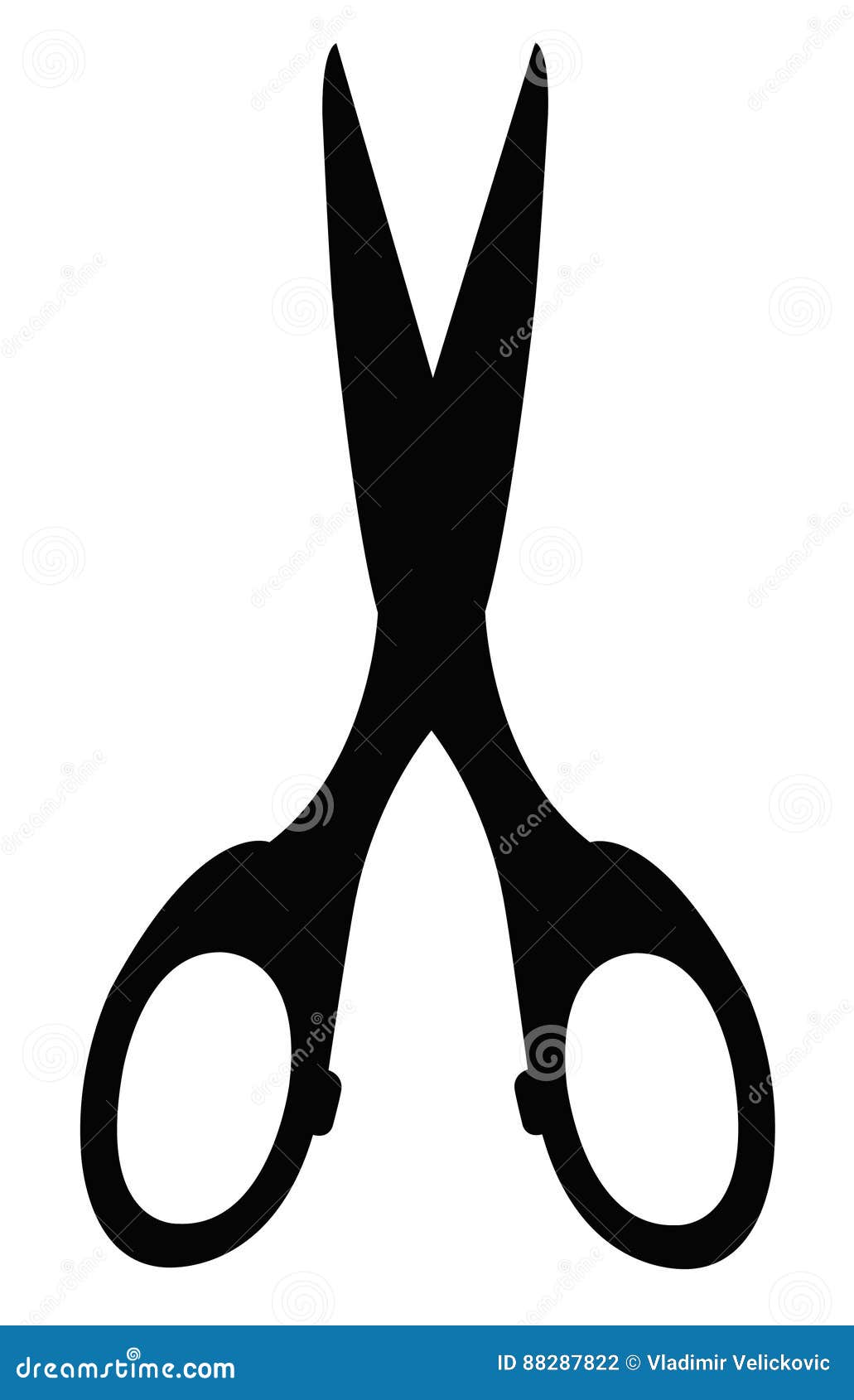 Silueta de tijeras ilustración del vector. Ilustración de silueta - 88287822, image size:1031x1690