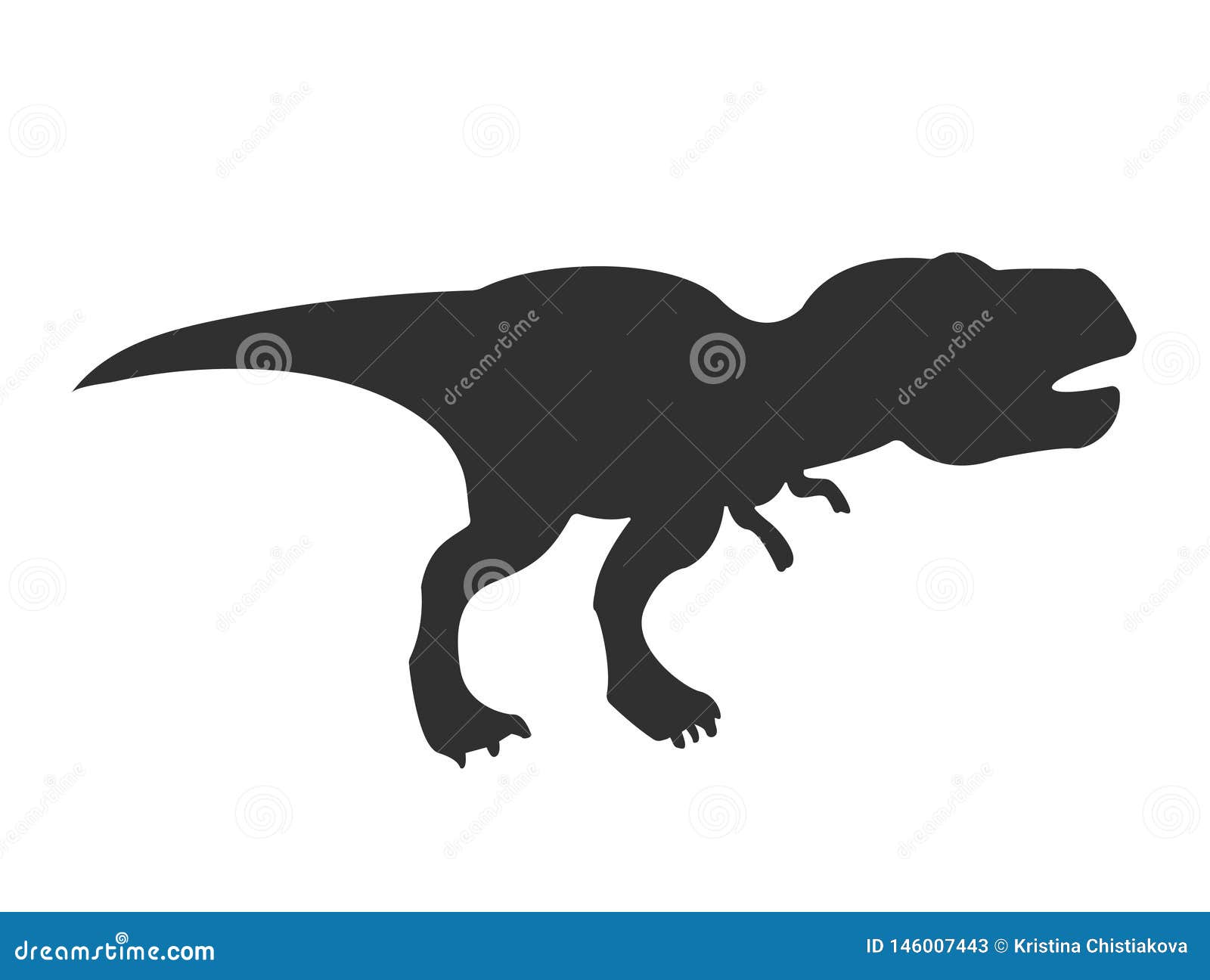 Silueta Del Rex Del Tiranosaurio, Dinosaurio Del T-rex Aislado En El Fondo  Blanco Ilustración del Vector - Ilustración de cazador, grande: 146007443