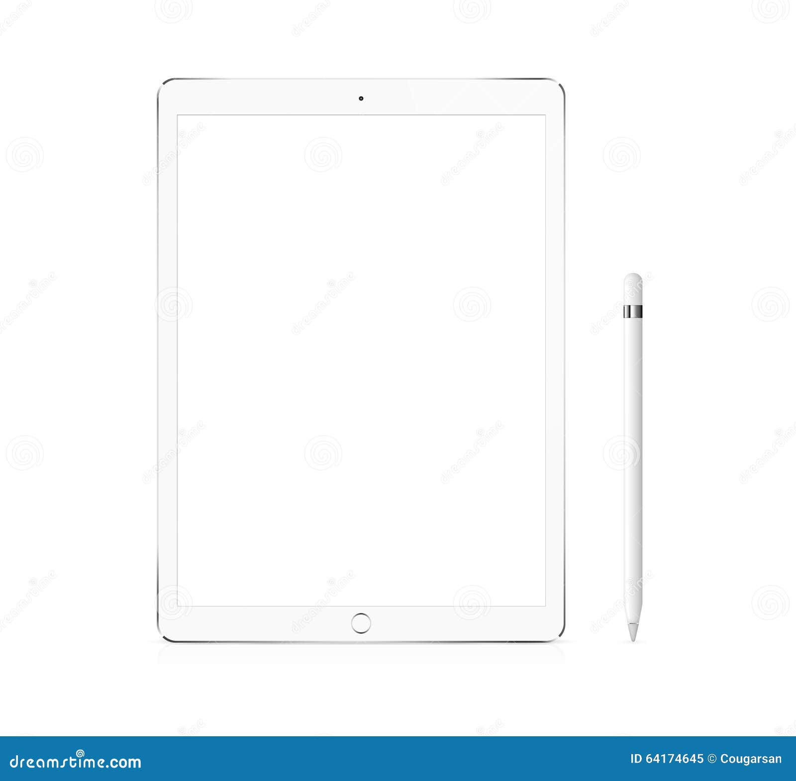 silver apple ipad pro portable device with pencil