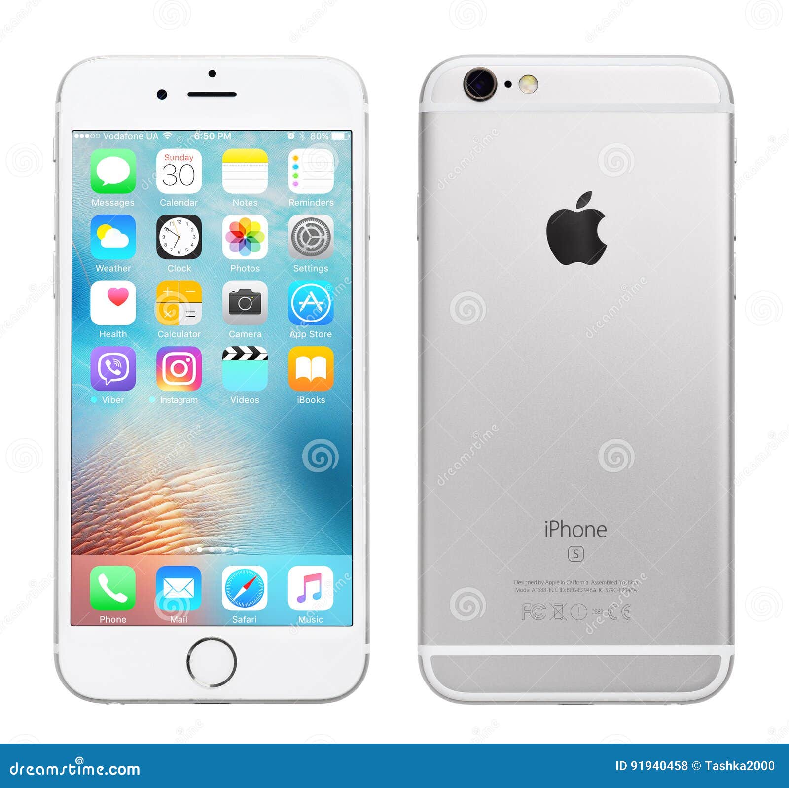 スマートフォン/携帯電話 スマートフォン本体 Silver Apple iPhone 6S editorial stock photo. Image of logo - 91940458
