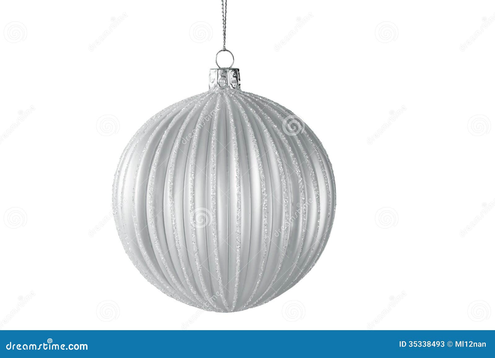 Silver ball stock image. Image of glass, season, ornate 35338493
