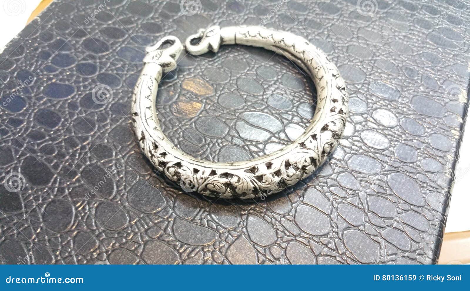 Silver Bangle stock image. Image of gold, round, indian 80136159