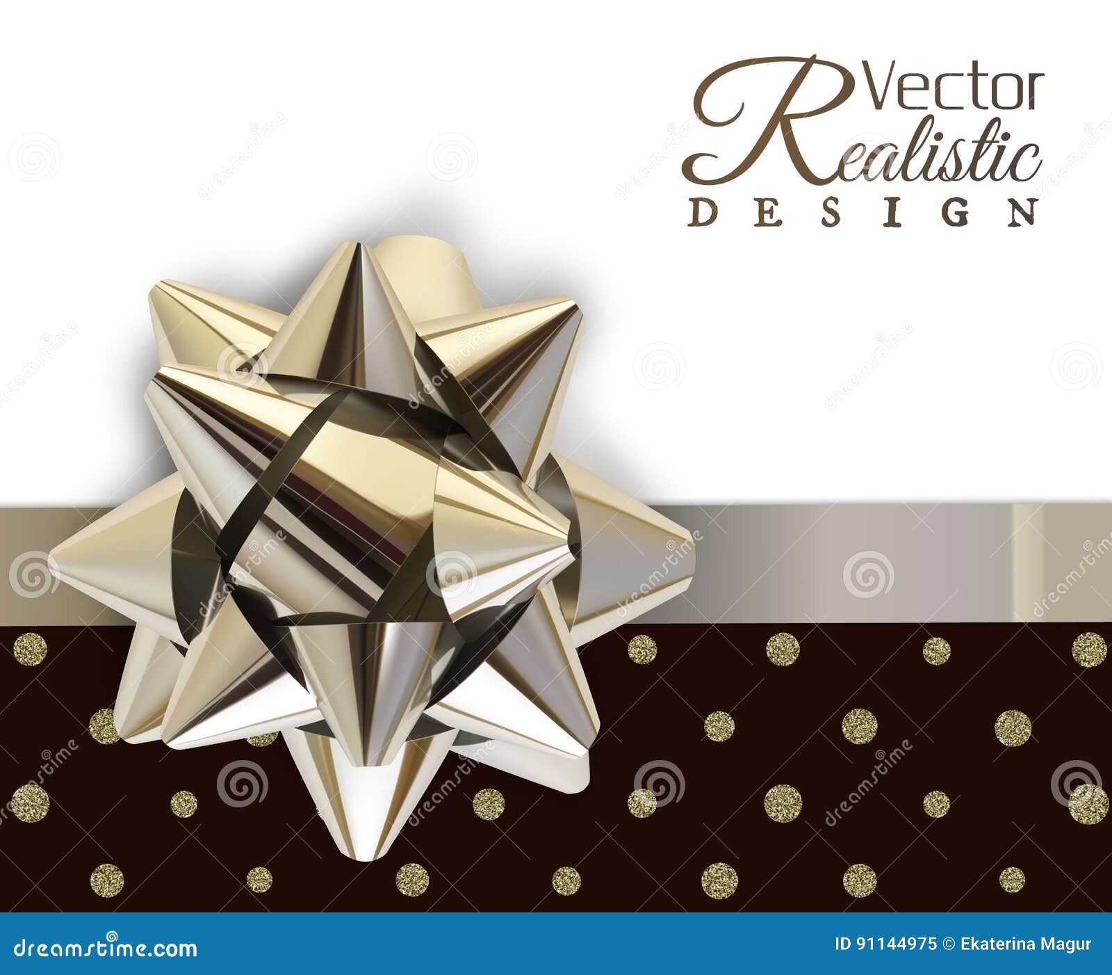 The silver bow stock vector. Illustration of elegance - 91144975