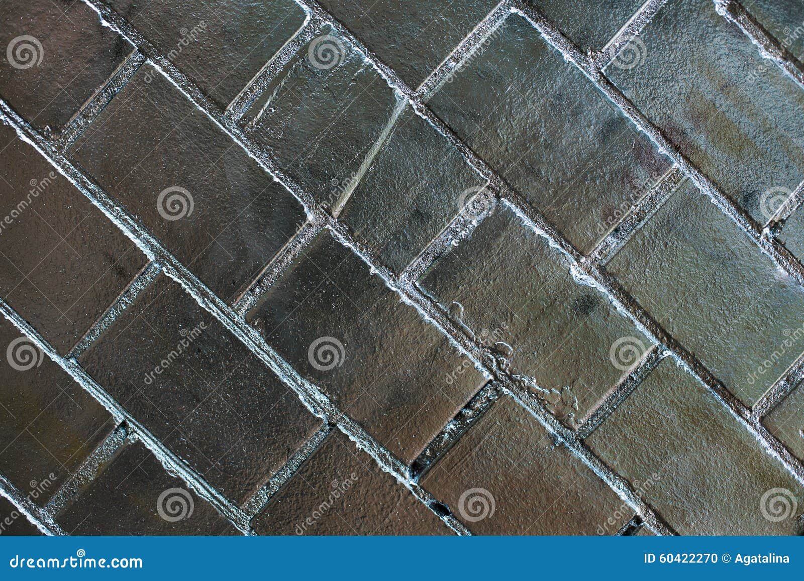 Silver brick wall stock photo. Image of silver, copy 60422270