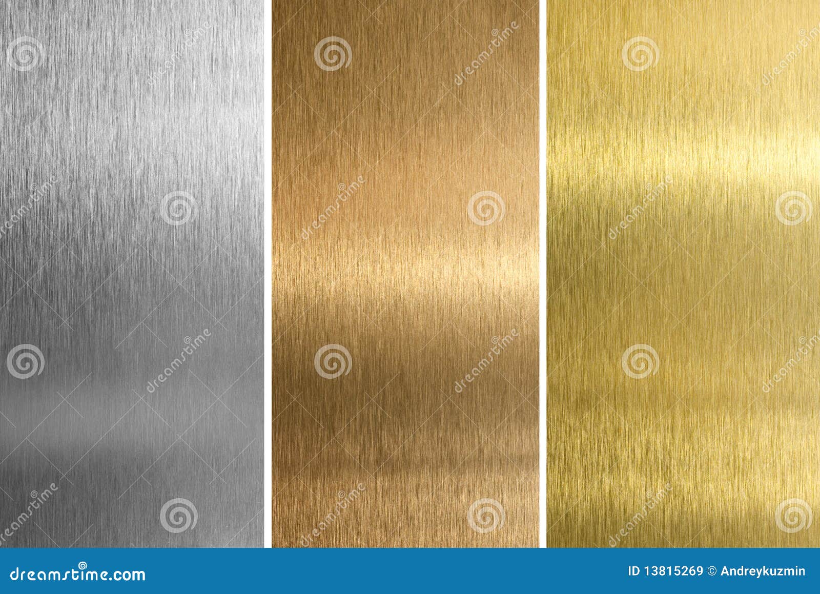 silver, bronze, brass or golden textures