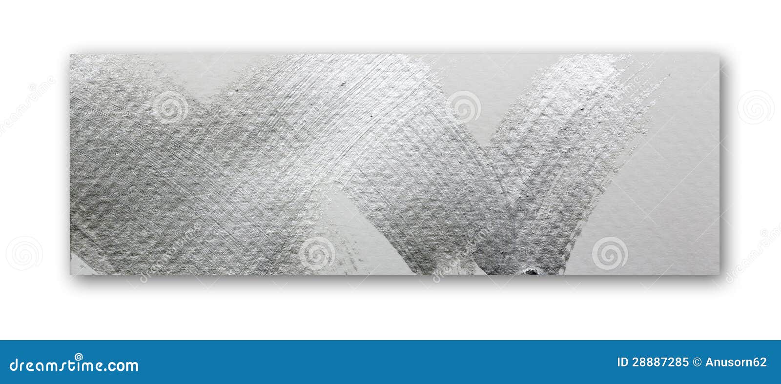 Silver brush stroke paint stock illustration. Illustration of