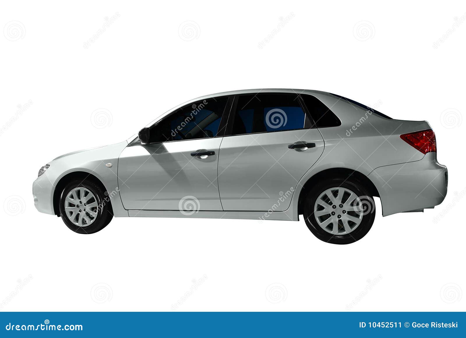 Silver car stock image. Image of limousine, automobile 10452511