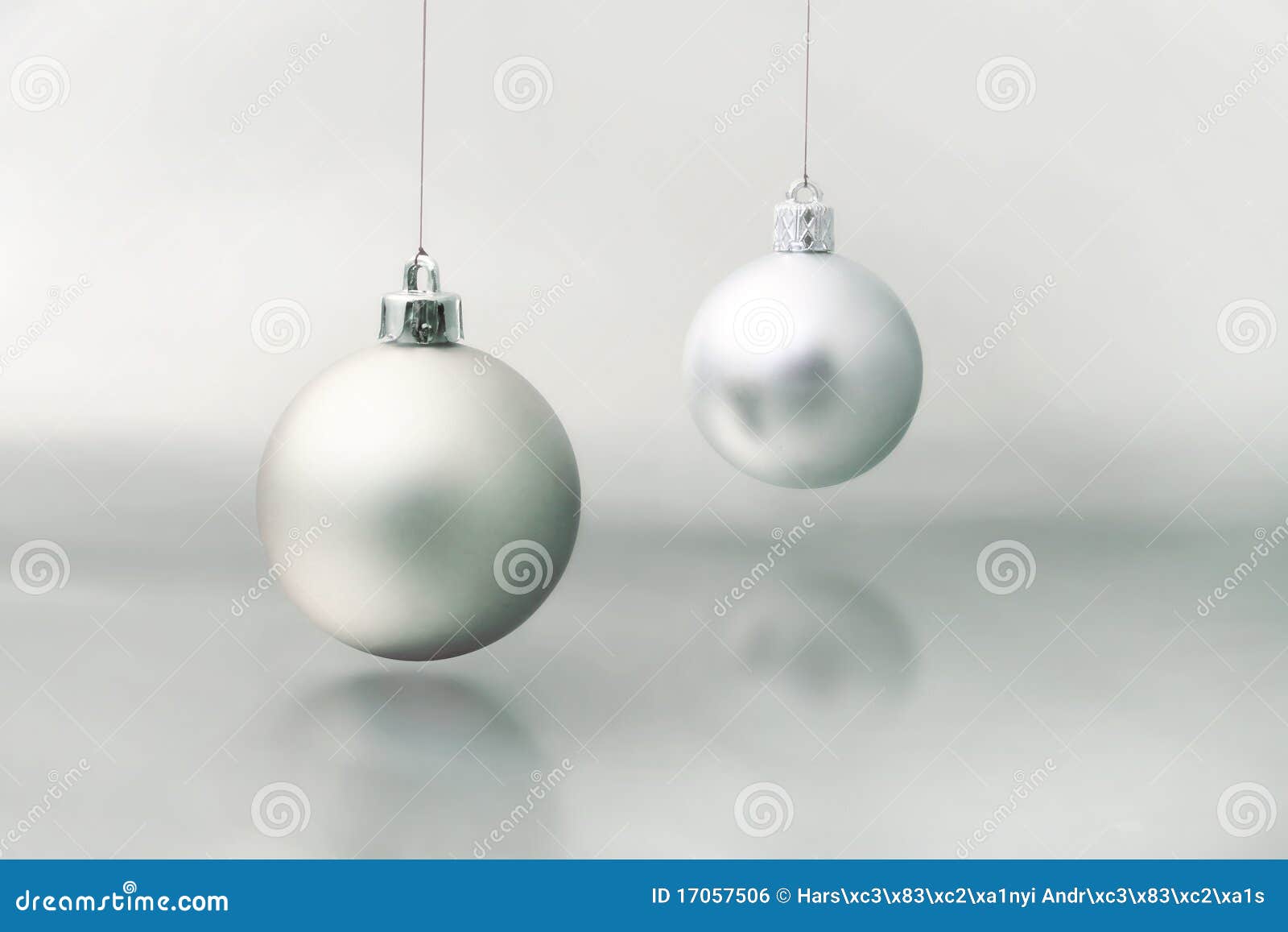 Silver christmas ball stock photo. Image of december 17057506