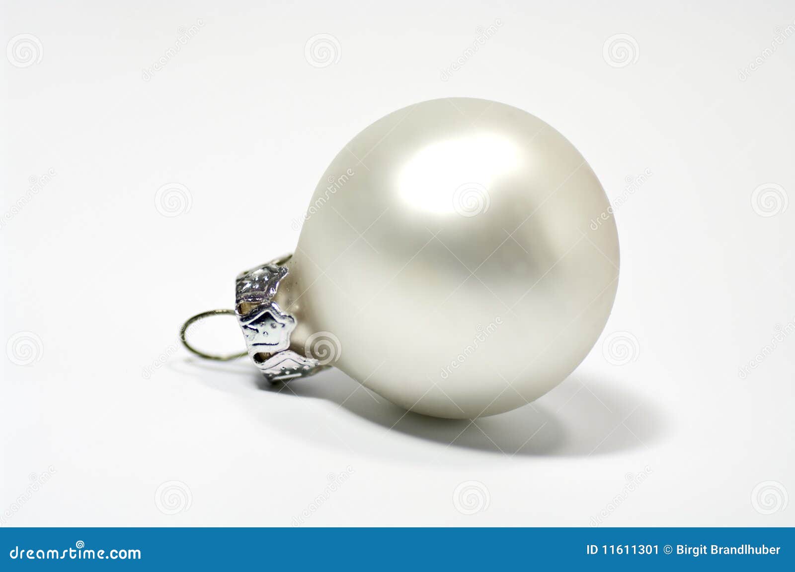 Silver christmas tree ball stock image. Image of fashioned 11611301