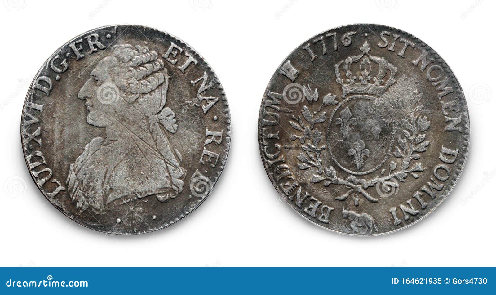 silver coin of louis xvi