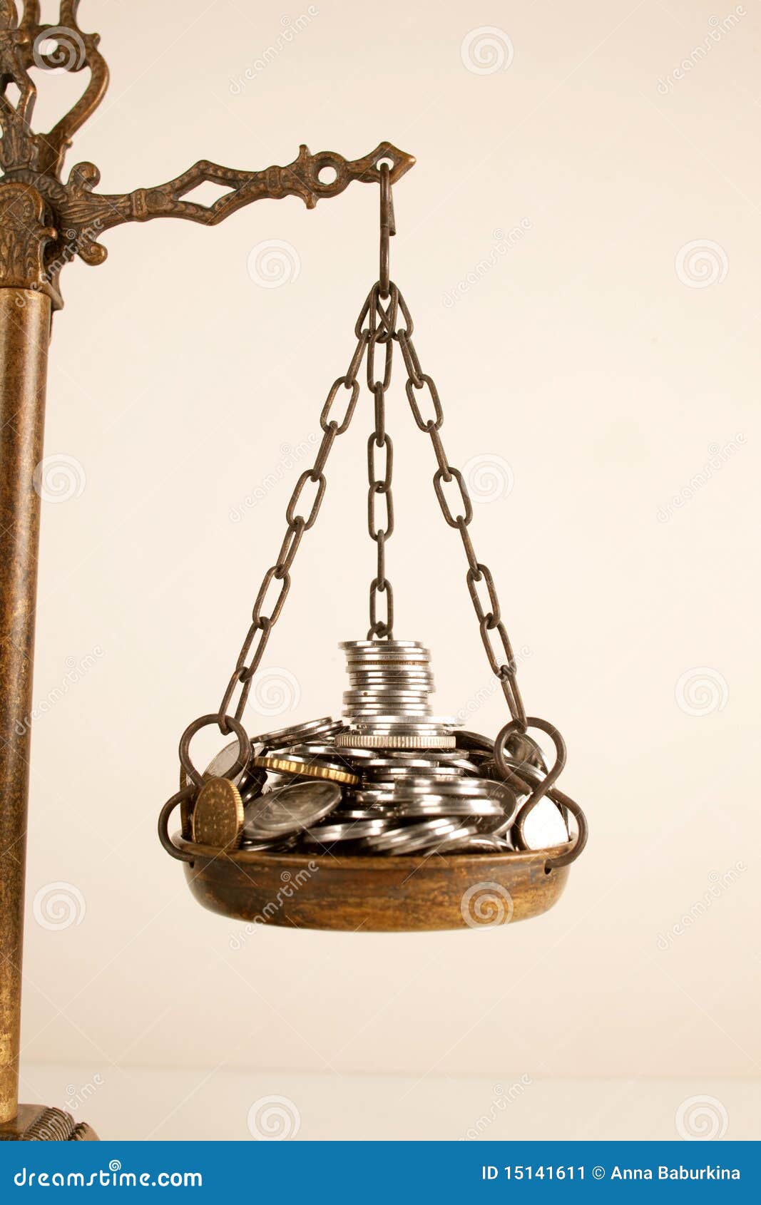 Gold Coins on Weighing Scales Stock Image - Image of scalesn, index:  49414515