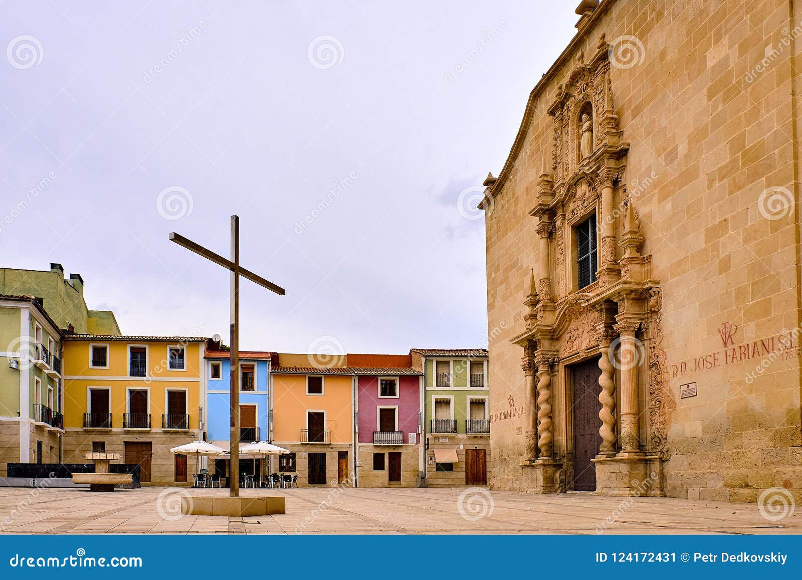 silver cross in santa faz annually since 1489 people walk the pilgrimage to the santa faz monastery where it`s believe the veil ve