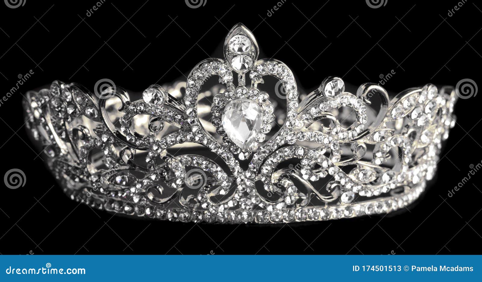 A Silver Crown Isolated on a Black Background Stock Image Image of gold, crown 174501513