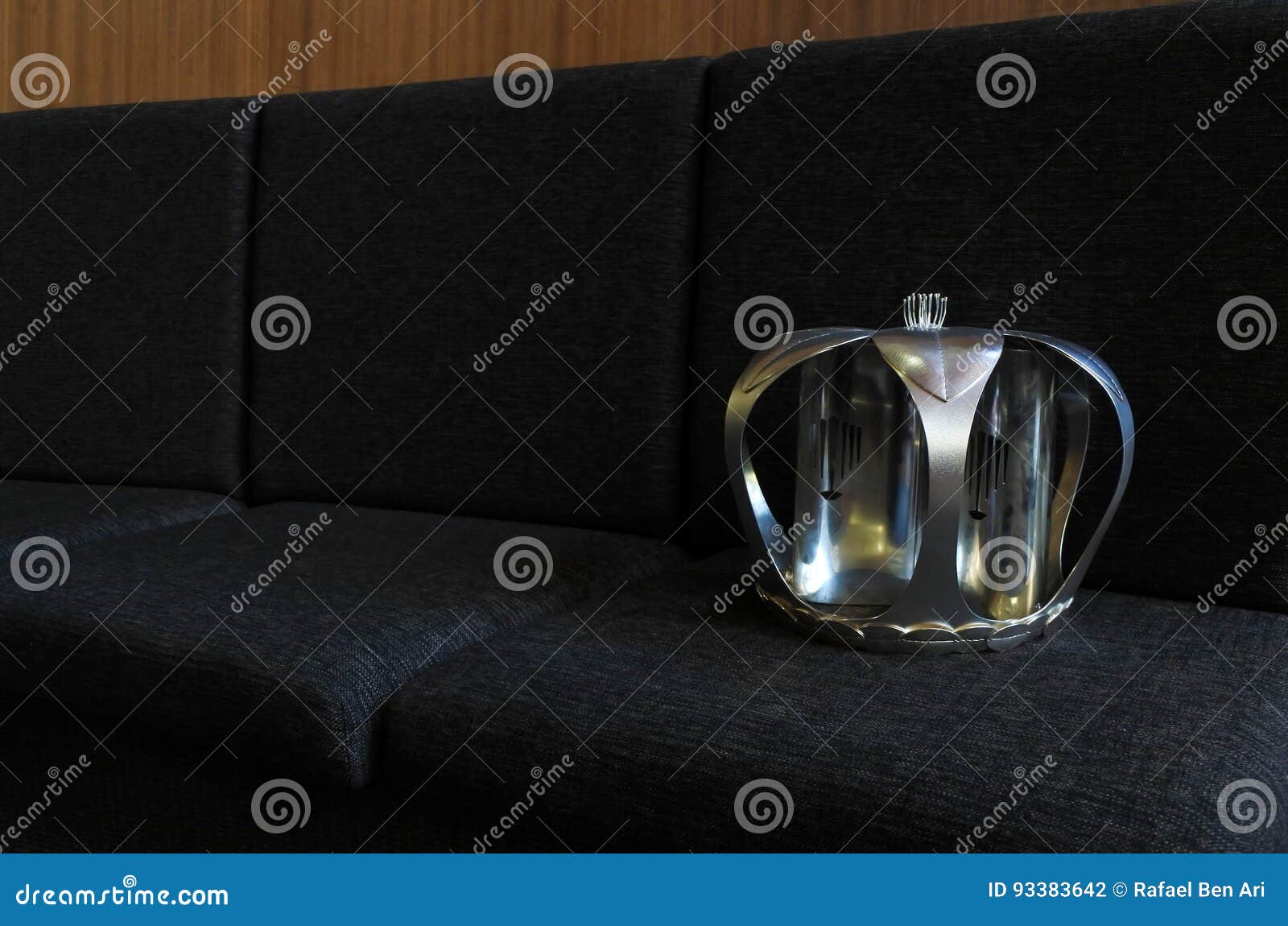 Silver crown on a seat stock photo. Image of king, jewellery 93383642
