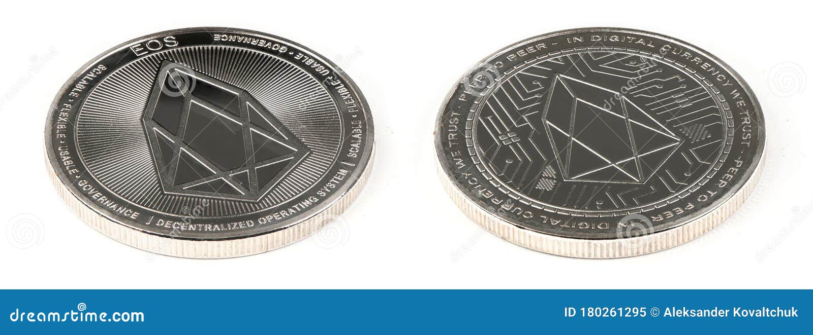 Silver crypto currency stock image. Image of money, mining - 180261295