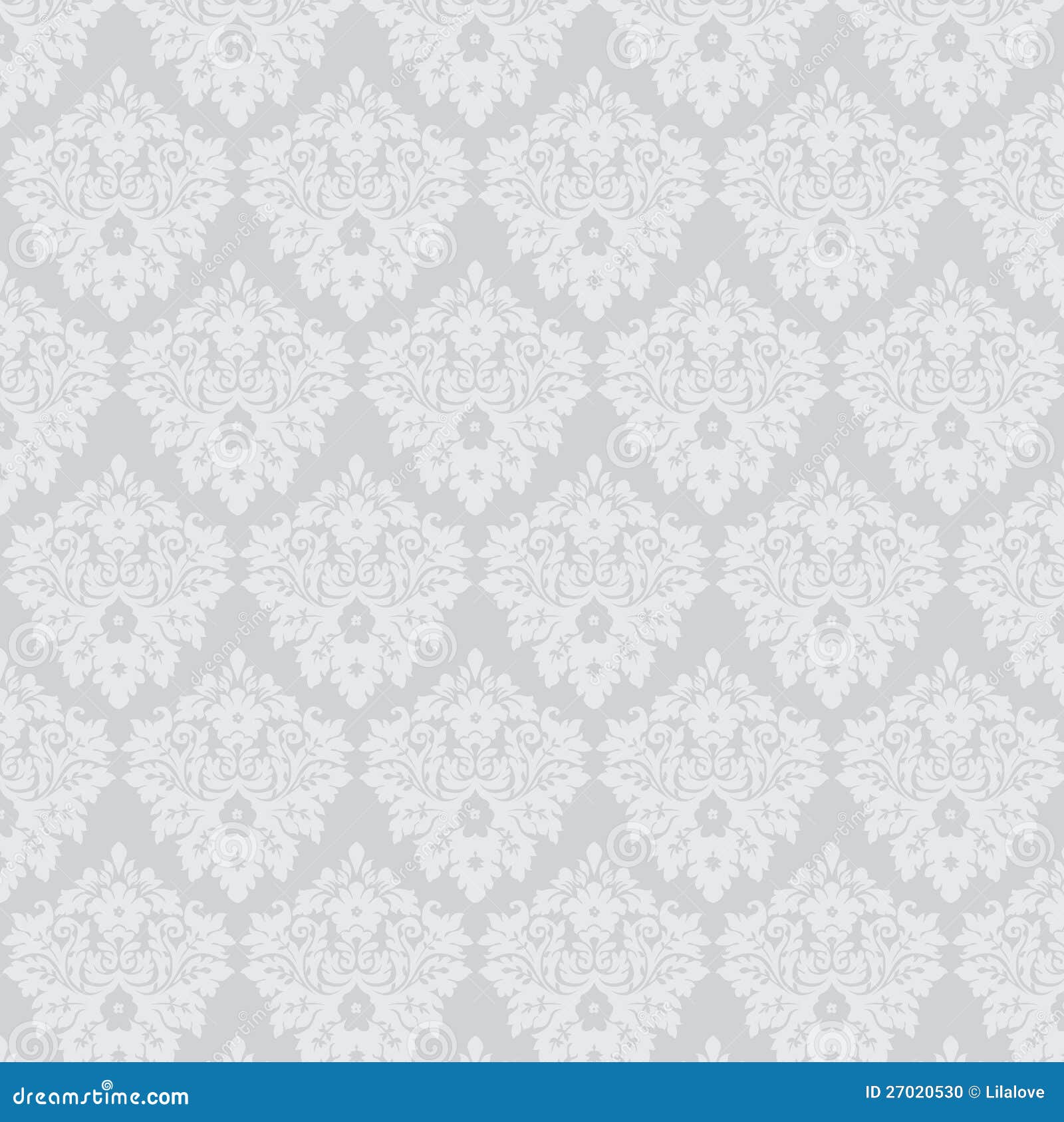 Silver Damask Stock Photo Image 27020530