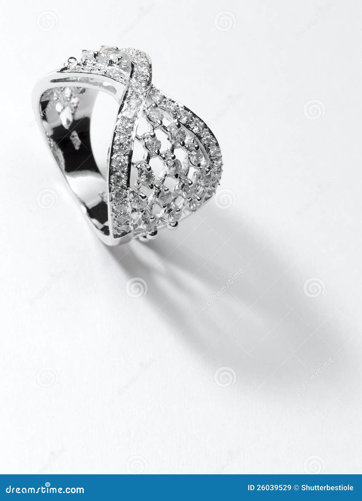 Silver diamond ring stock image. Image of beauty, like 26039529