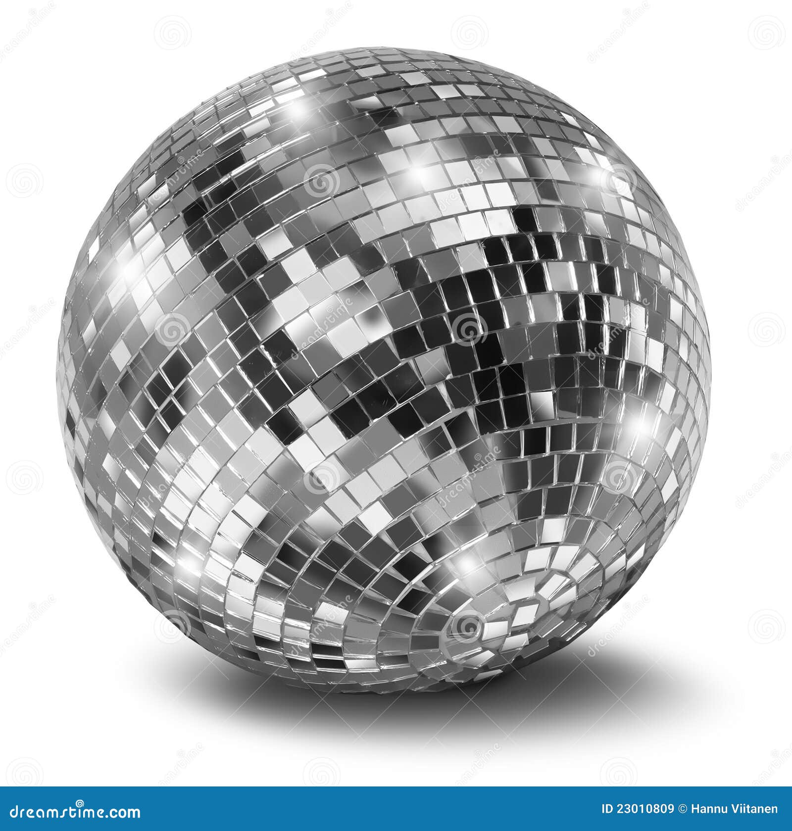 silver disco mirror ball