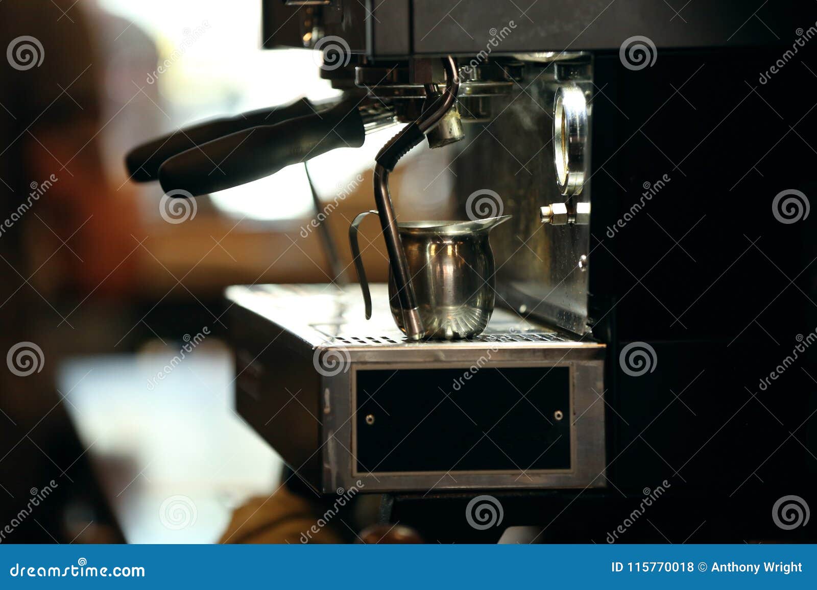 Espresso Machine In Coffee Shop Stock Photo - Image of barista, drink
