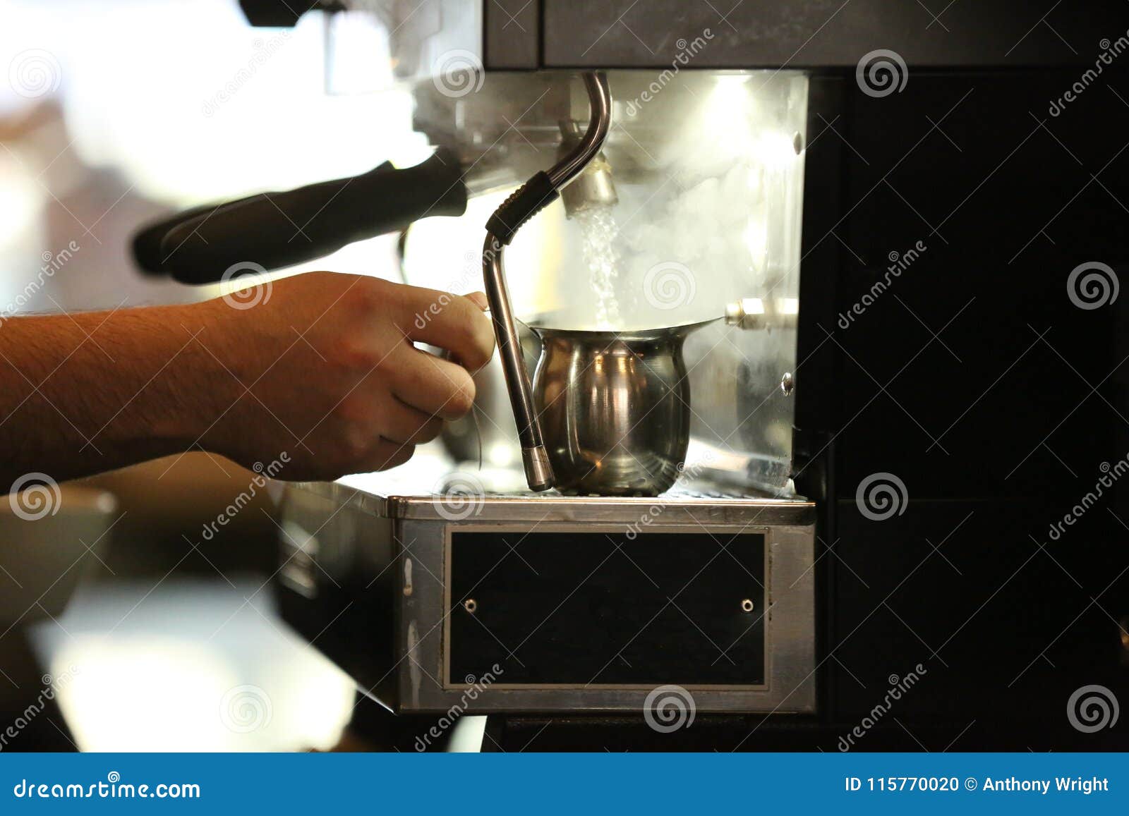 Espresso Machine in Coffee Shop Stock Photo Image of coffee, beverage 115770020