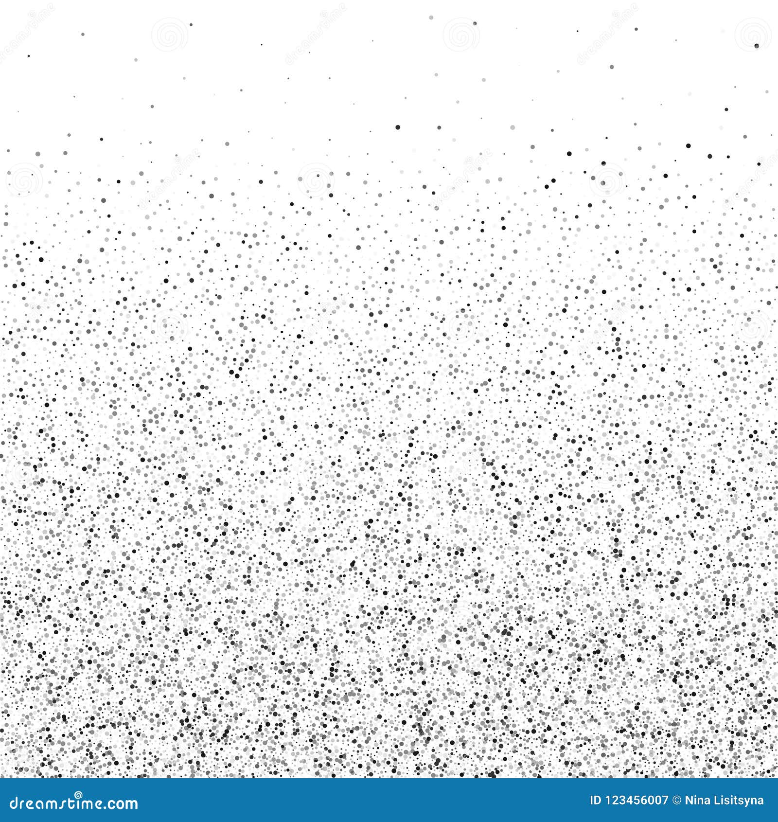 Silver Glitter Confetti on a White Background. Stock Image - Image of ...