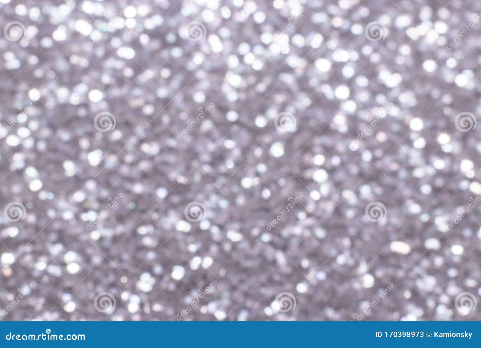 Silver Glitter Festive Background with Bokeh Lights. Celebration ...